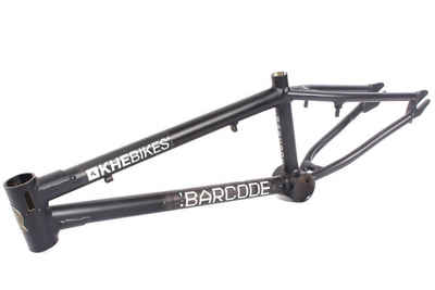 KHEbikes Fahrradrahmen KHE Barcode Aluminium Rahmen schwarz, BMX Rahmen KHEbikes