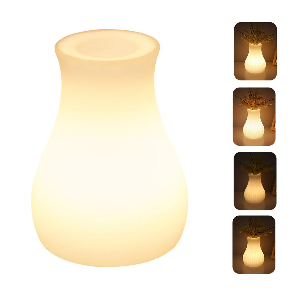 LED Dekolicht LED-Vasenlampe, 1,2 W Nachttischlampe, Fernbedienungszeitsteuerung