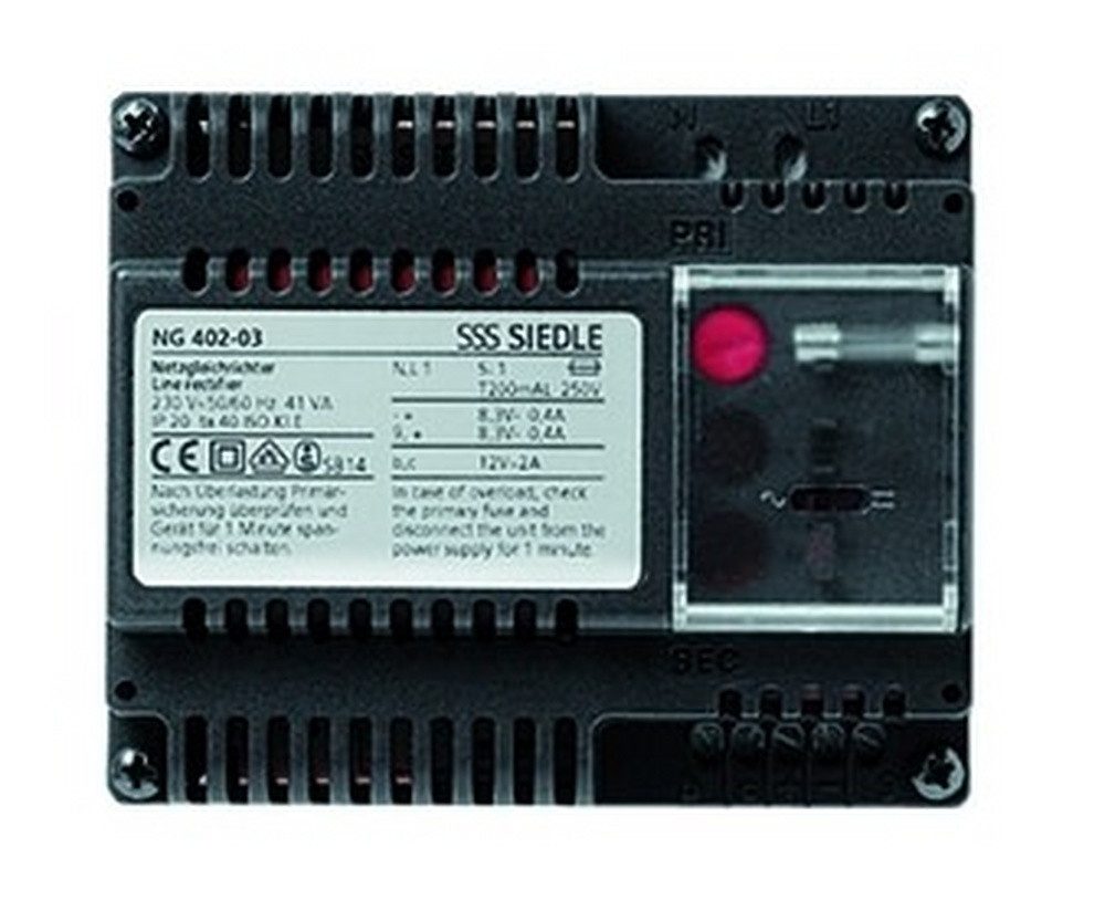Siedle Gegensprechanlage, Netzgerät Türstation 8,3V DC Mehrdraht-System REG IP20