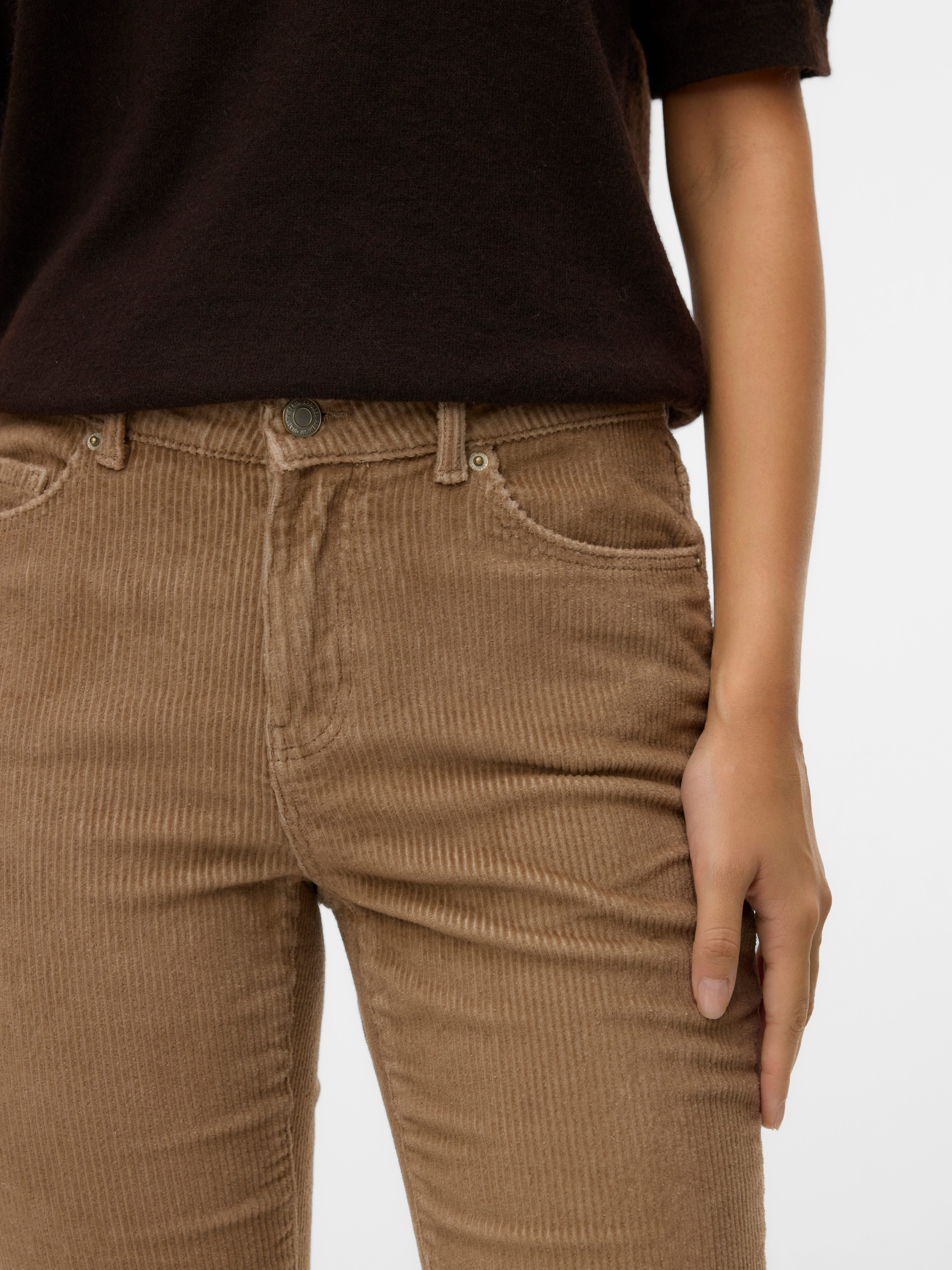 Vero Moda Cordhose VMFLASH MR FLARED CORDUROY PANTS NOOS Baumwollmischung