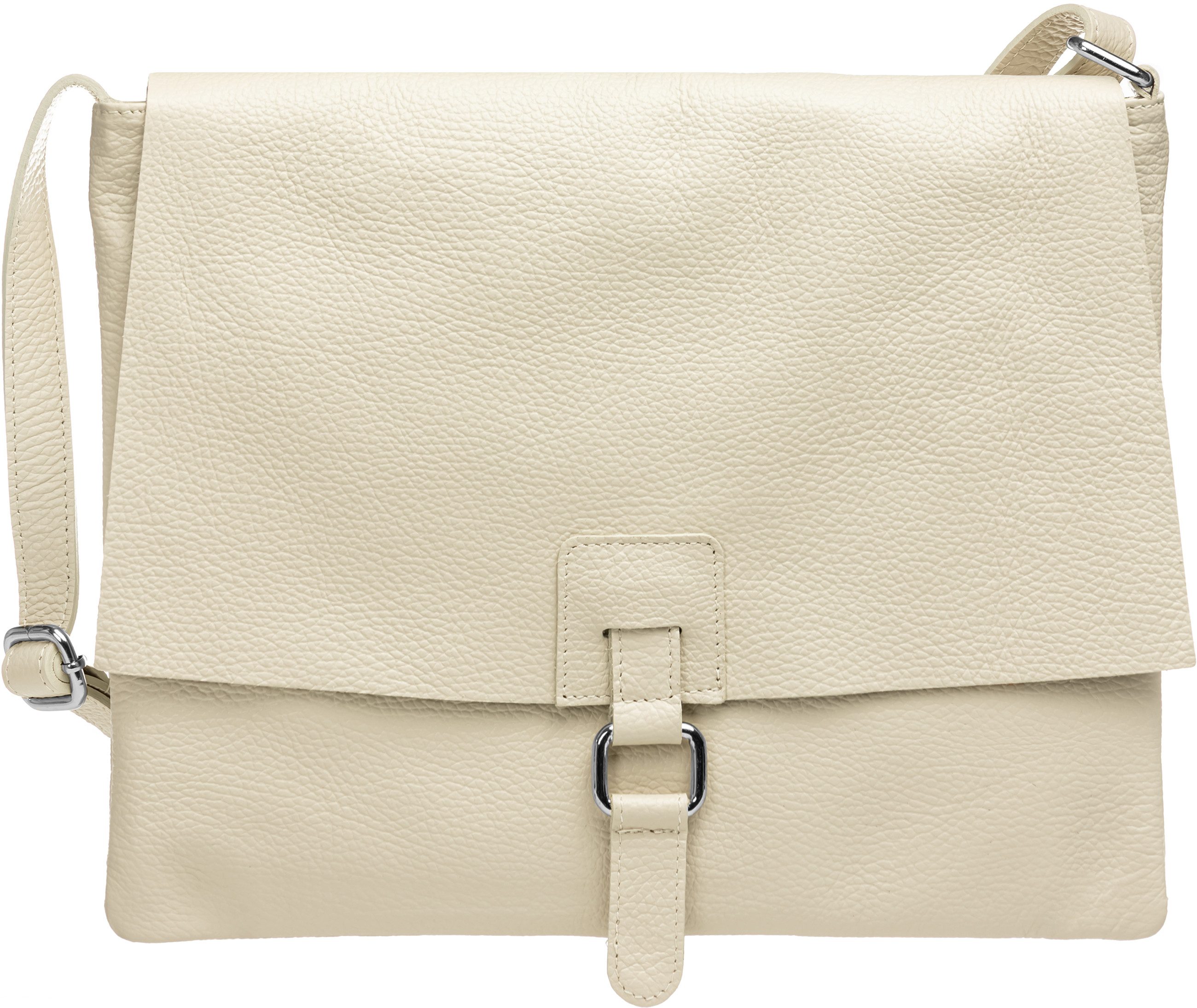 Caspar Umhängetasche TL808 sportlich elegante Damen Cross Body Bag aus Leder