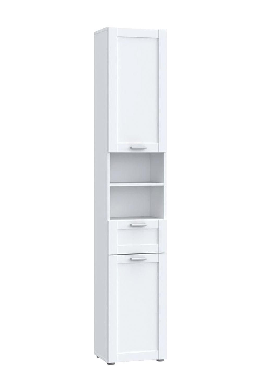 FORTE Hochschrank LOKKO, Weiß matt, 2 Türen, 1 Schublade, B 35 x H 191 x T günstig online kaufen