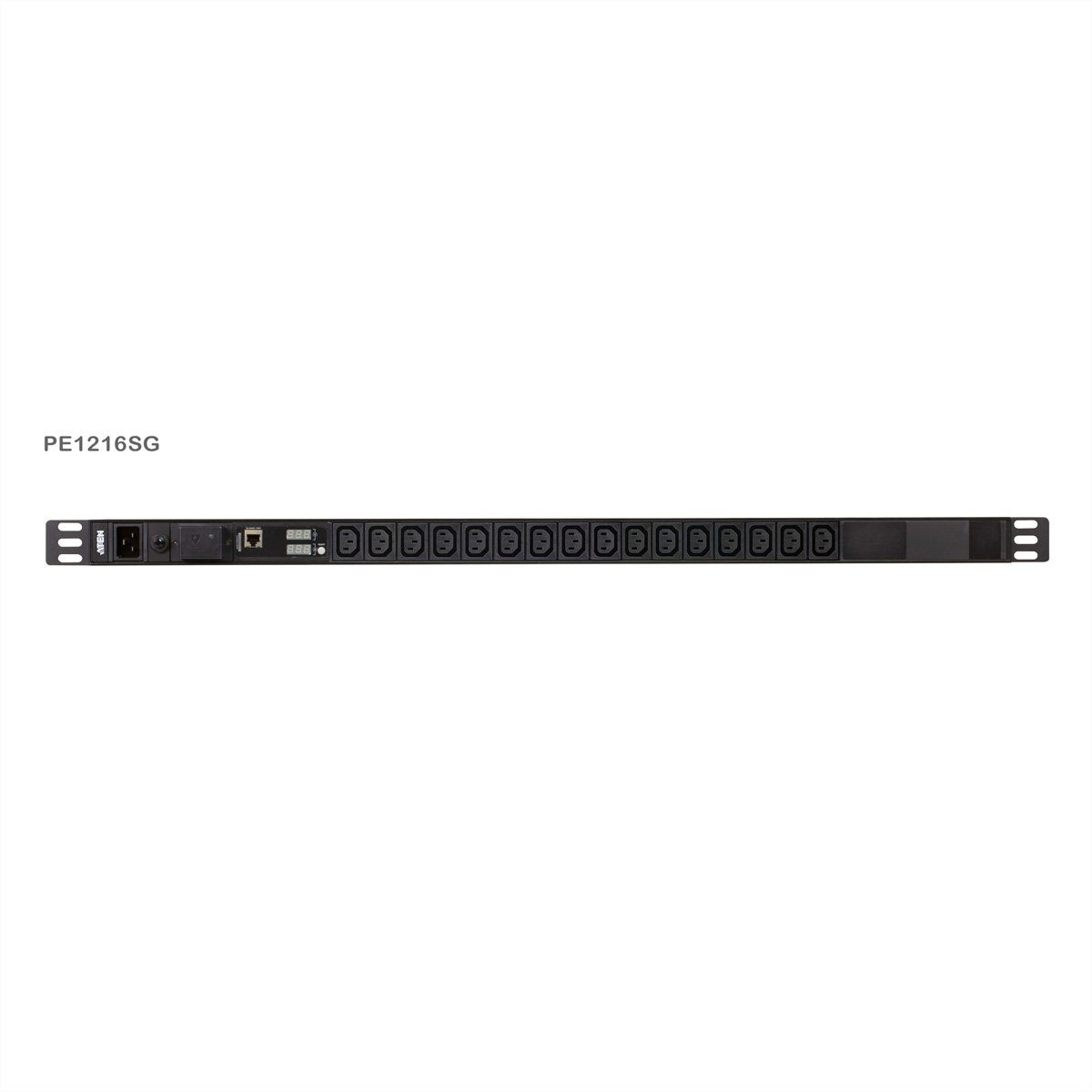 Aten PE1216SG 0U Basis PDU mit Messfunktion und Überspannungsschutz Steckdosenleiste