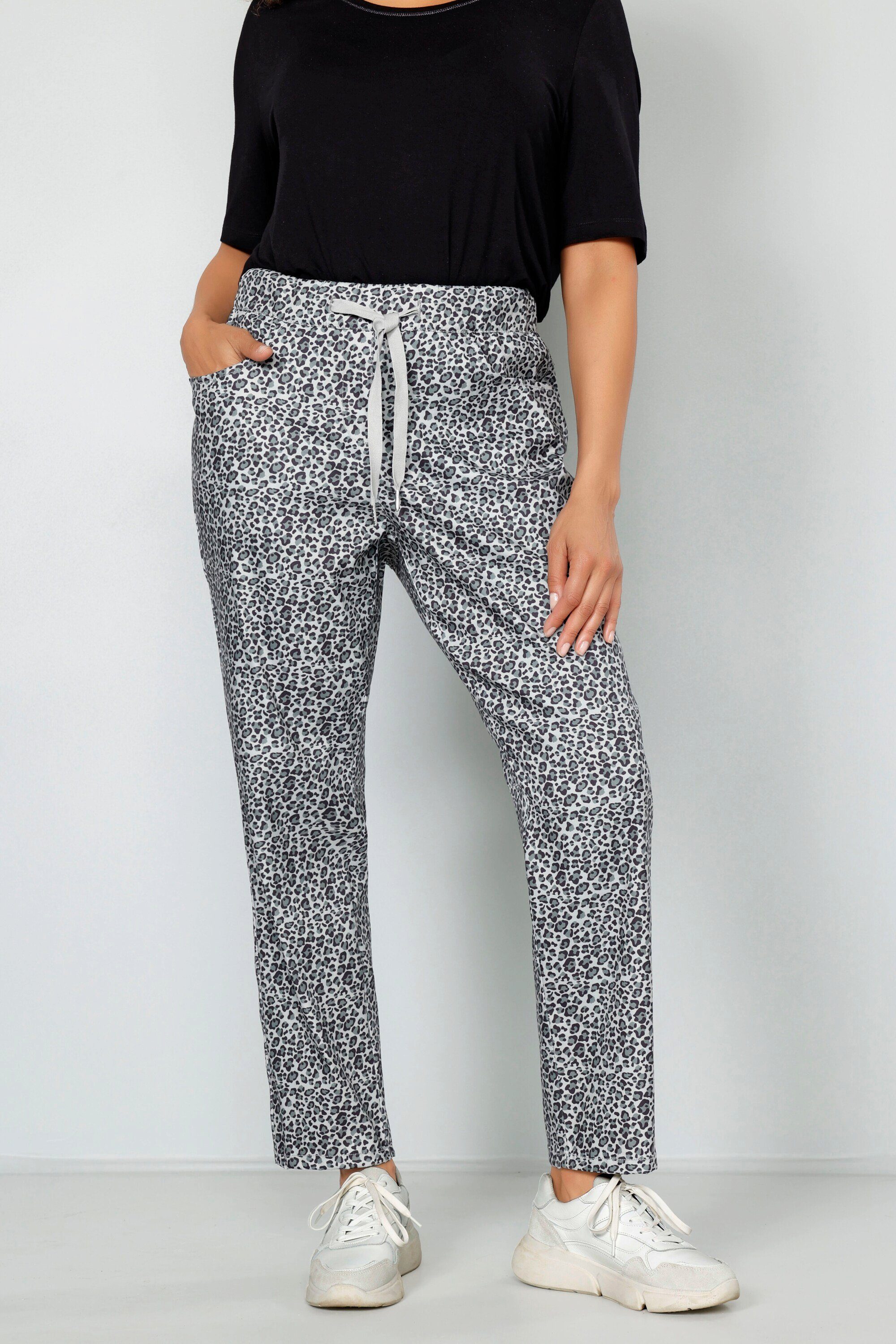MIAMODA Leggings Joggpants Leomuster Elastikbund günstig online kaufen
