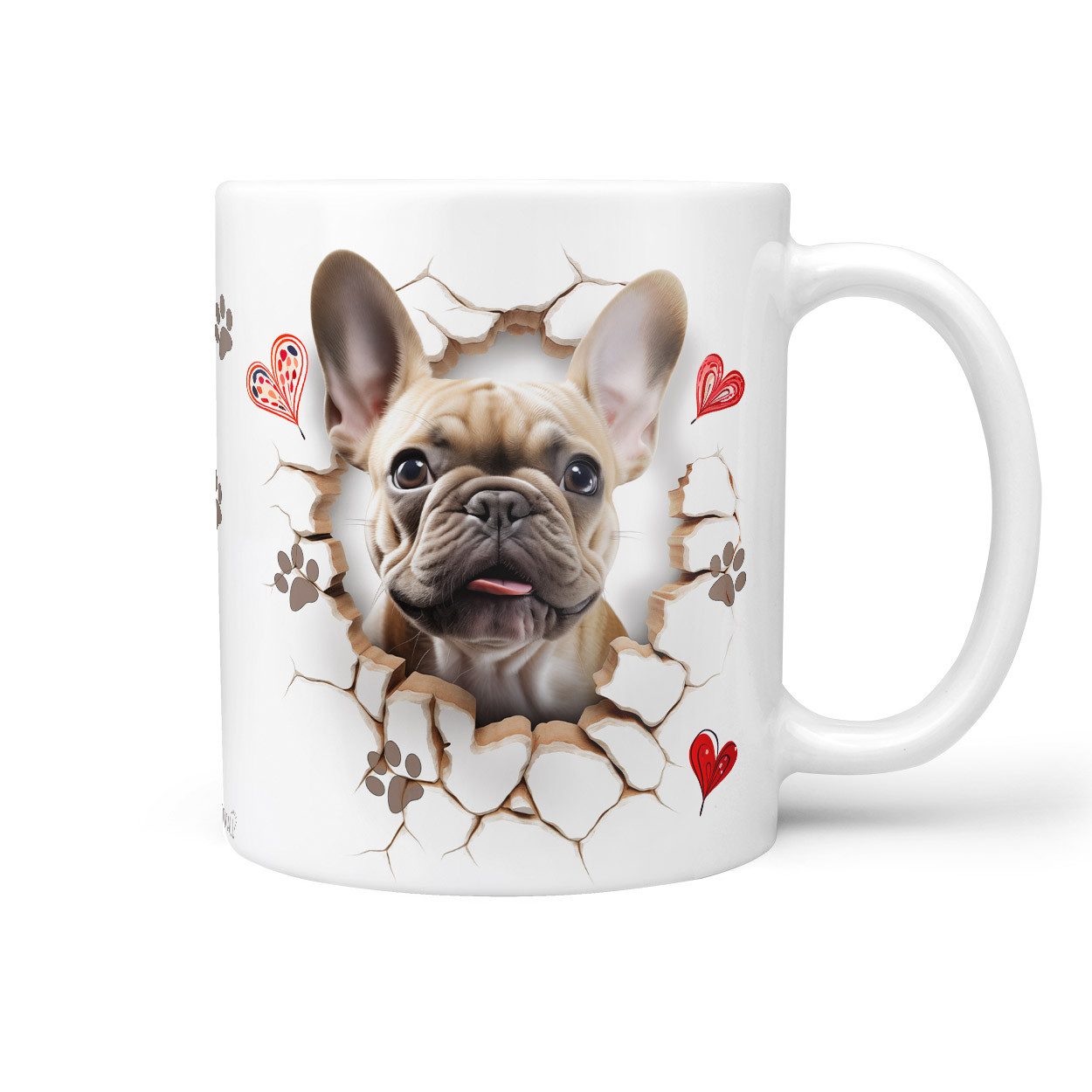 Sunnywall Tasse Französische Bulldogge - Hund Hunderasse - Geschenk für Hundeliebhaber, Keramik, inkl. Geschenkkarte