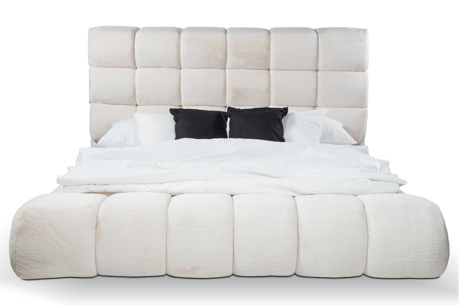 JVmoebel Bett Bett Doppelbetten Modern Bettgestell Luxus Design Bettrahmen Holz Neu (1-tlg., 1x Bett), Made in Europa