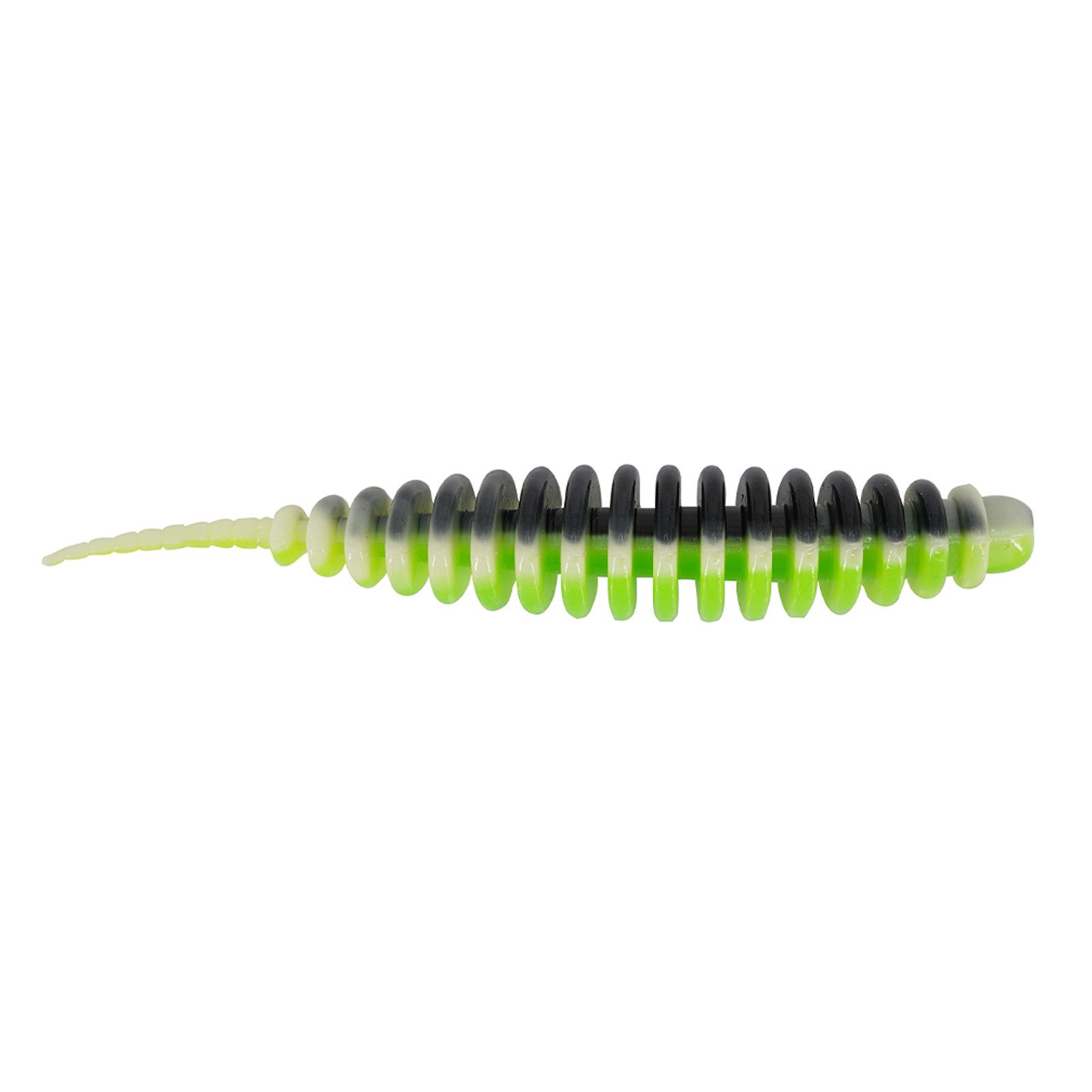 SPRO Kunstköder, Spro Trout Master Master Worm 6,5cm 8pcs Black Chartreuse Gummiköder
