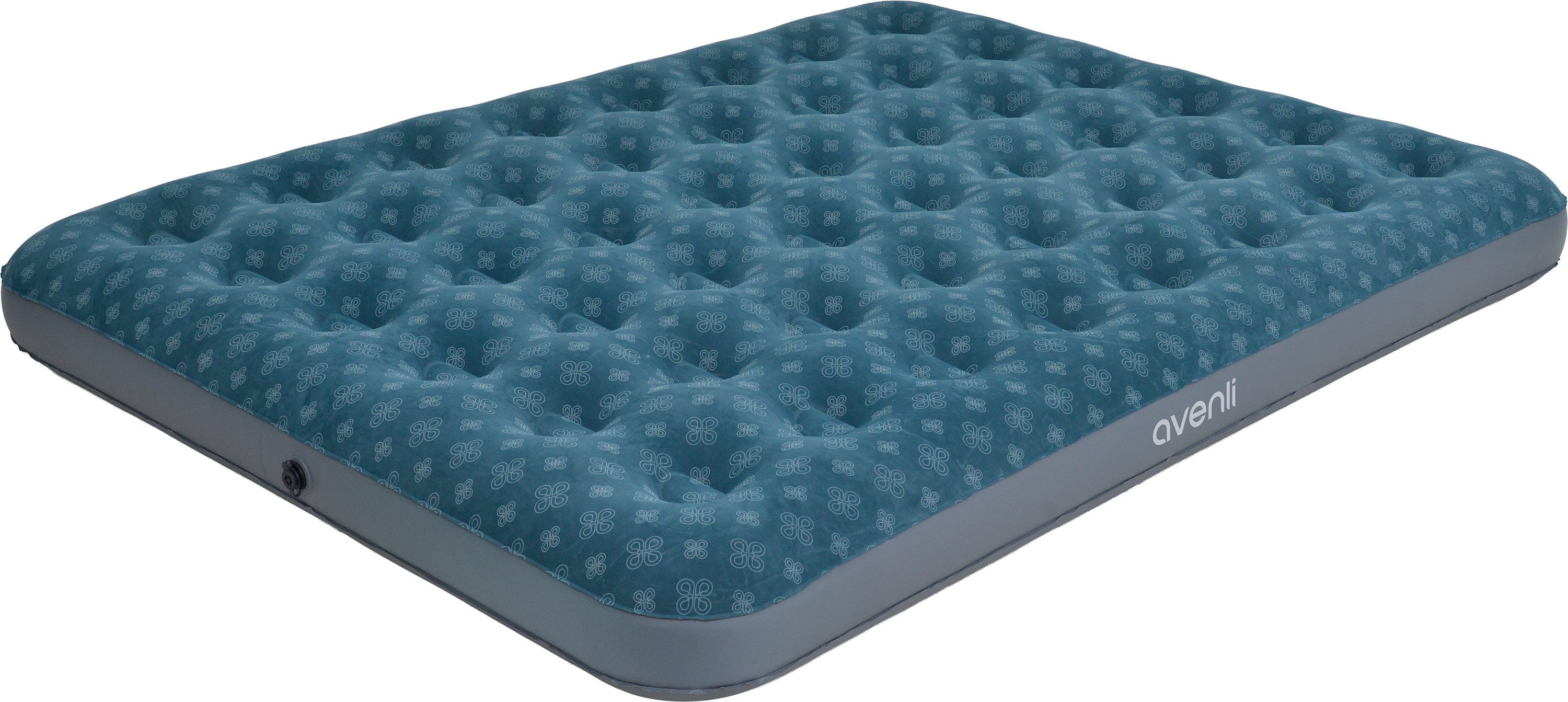 Avenli Luftmatratze Luftbett Camping für 2 Personen grün-deko 203x152x22cm Queen-Size, (aufblasbar Ideal als Reisebett oder Isomatte, 1-St., für Indoor und Outdoor mit beflockter Oberfläche), Campingmatratze ohne Pumpe