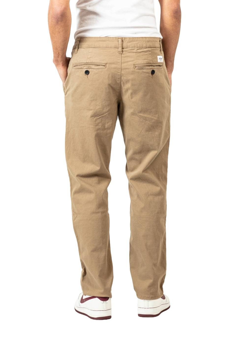 REELL Chinohose Hose Reell Regular Flex Chino, G 34, L 32, F dark sand