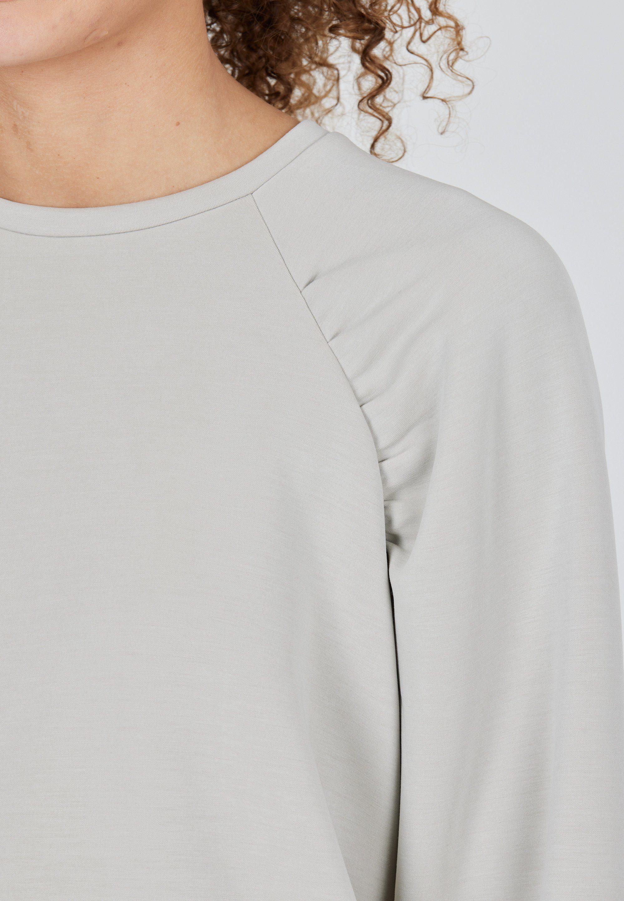 Jillnana ATHLECIA in Design hellbeige Sweatshirt schlichtem
