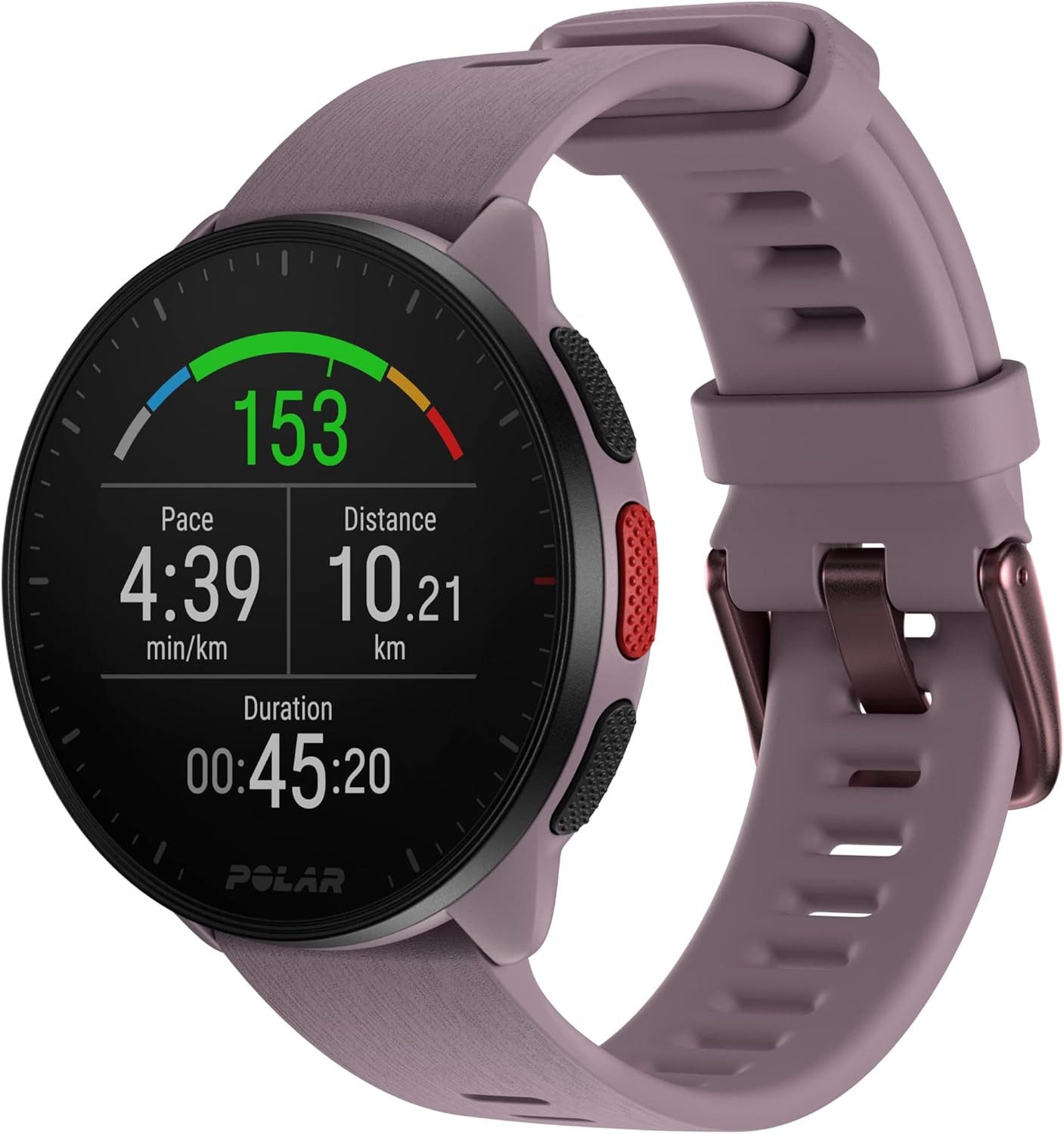 Polar Smartwatch (3 cm, android ios), Leichte GPS Laufuhr mit 35 Std Akkulaufzeit und Trainingsfunktionen