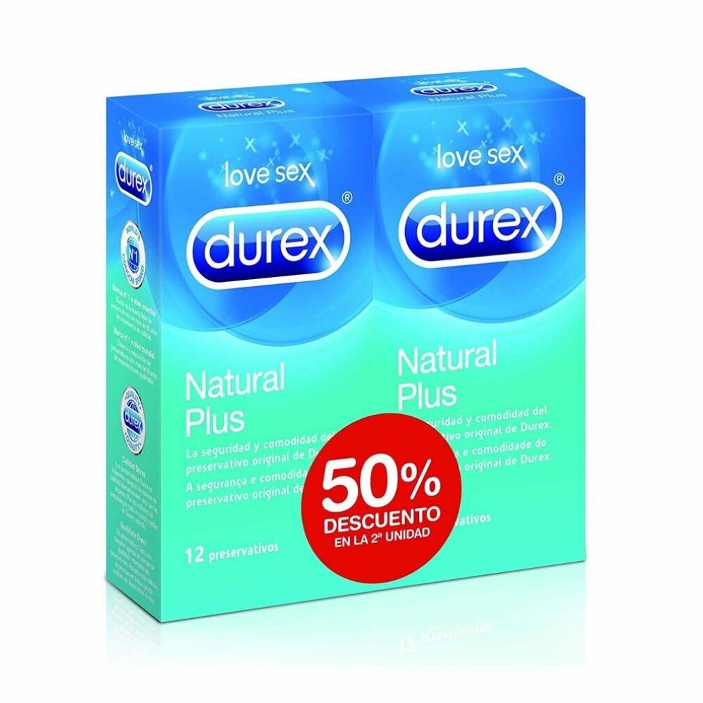natural 2x12ud durex Durex Kondome plus