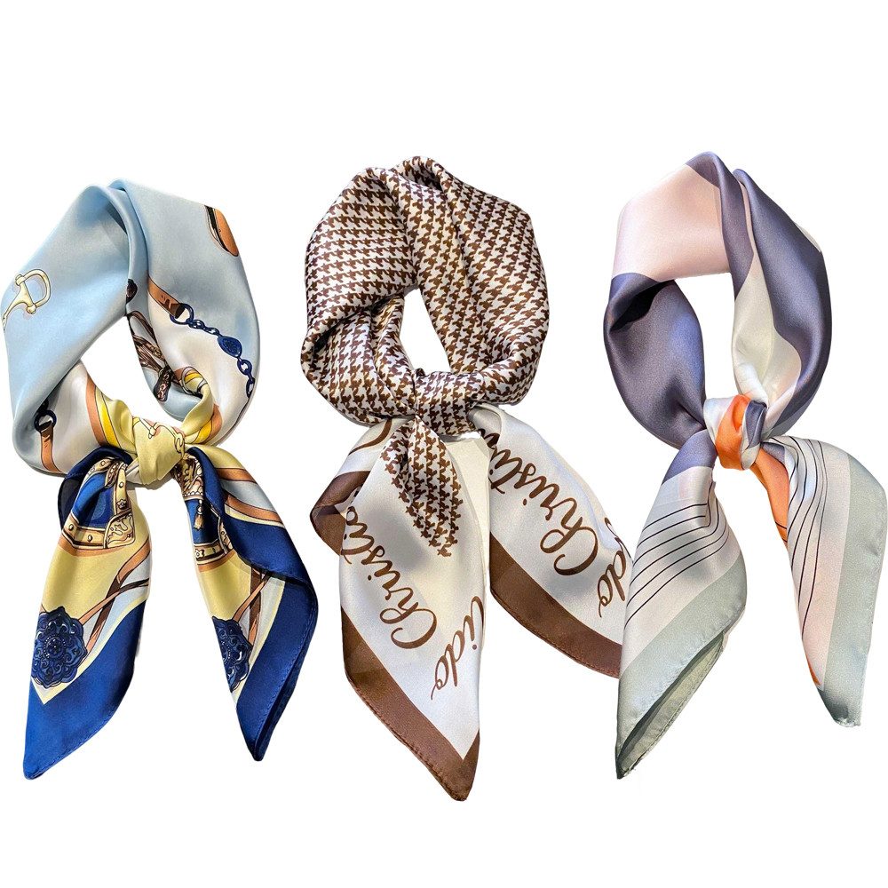 Coonoor Seidentuch Damen Seidentuch Seide Leicht Seidenschal Bandana Halstuch, Kopftuch Elegante Schal Tuch Geschenk für Frauen