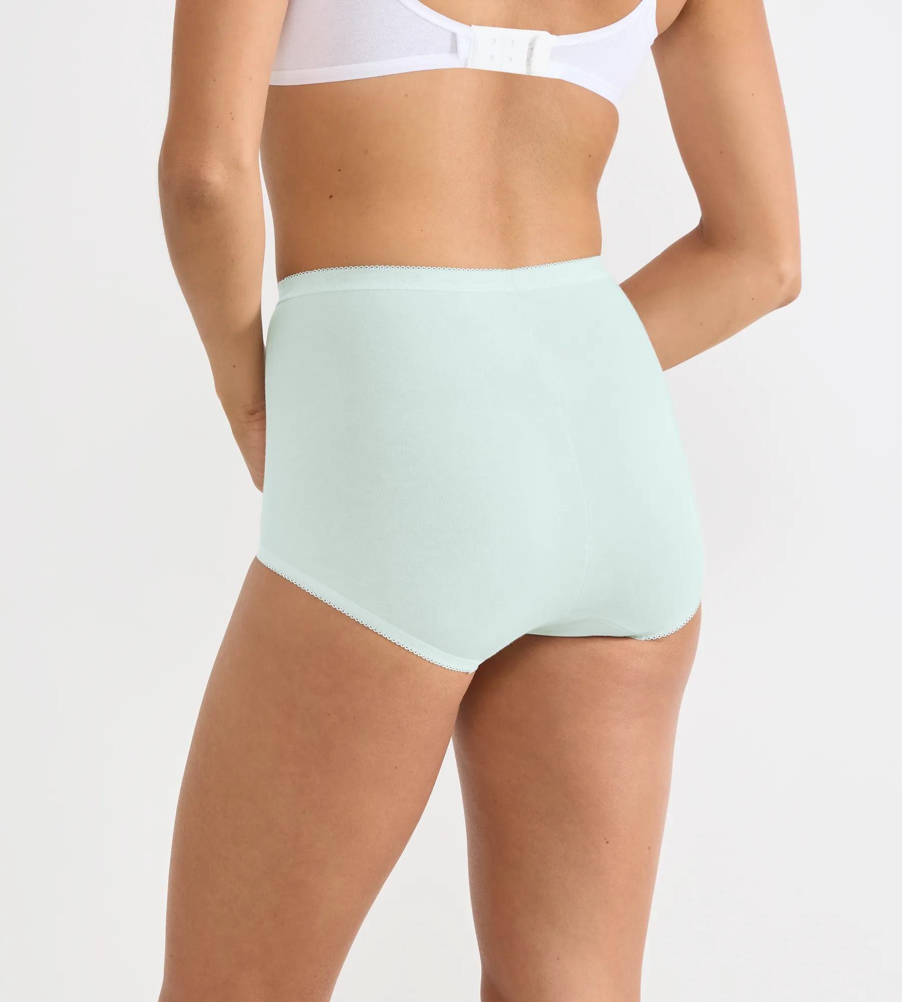 sloggi Maxislip Basic+ Maxi (3er Pack) perfekter Sitz, Cotton-Mix, hohe Taille