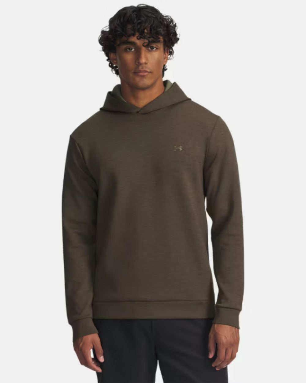 Under Armour® Longsweatshirt Under Armour Hoodie Drive Midlayer Oliv Herren
