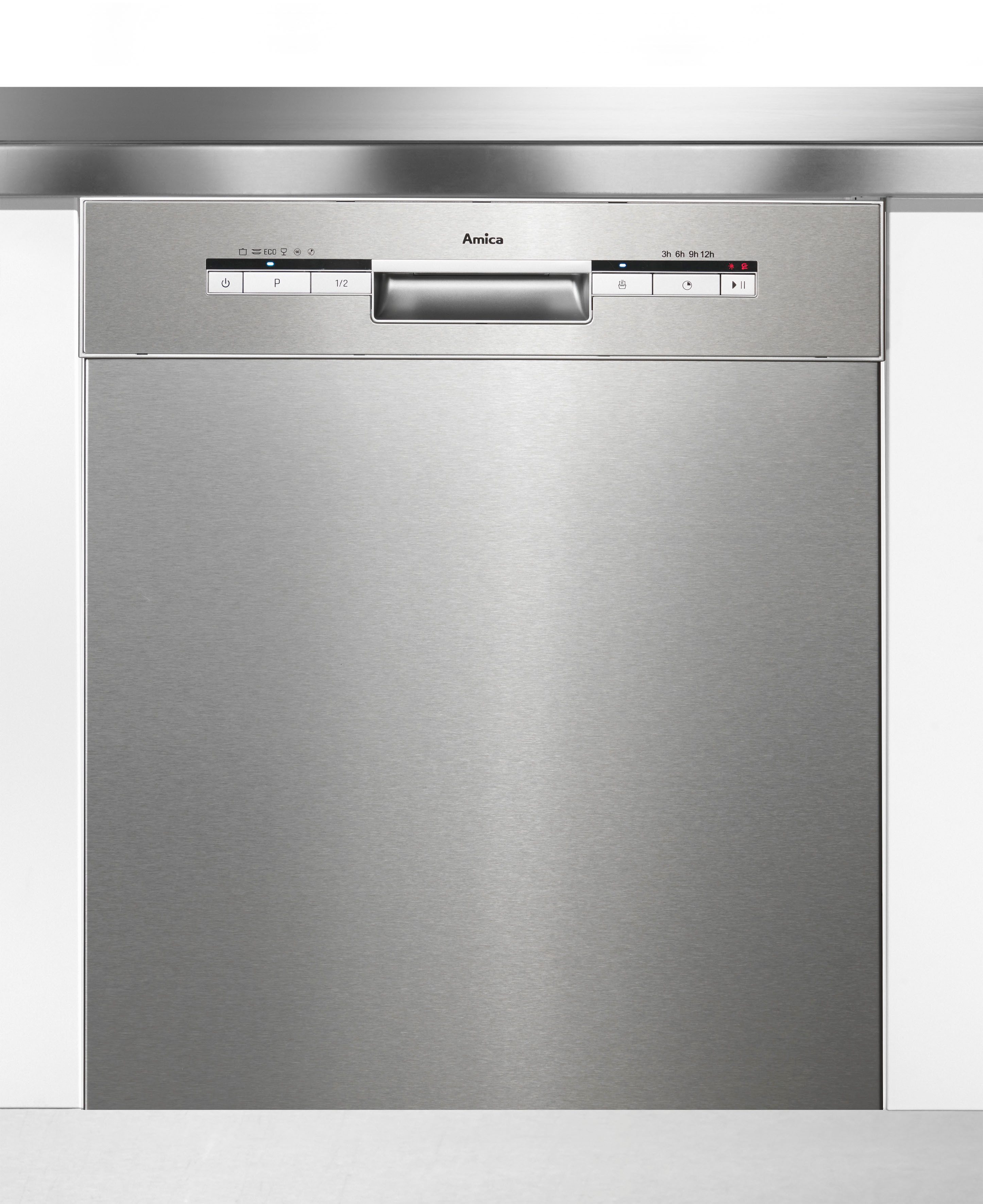 Amica Unterbaugeschirrspüler EGSPU 513 911 E, 13 Maßgedecke, Sauberes Geschirr auf Knopfdruck – flexibel, bequem und zuverlässig.