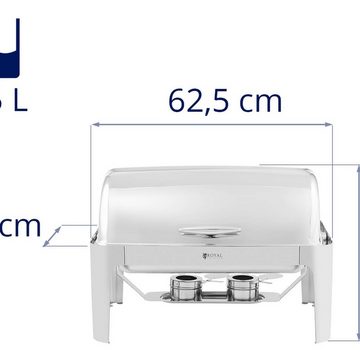 Royal Catering Speisenwärmer Chafing Dish -gN 1/1 - Royal Catering - 8,5 L - 2 Brennstoffzellen