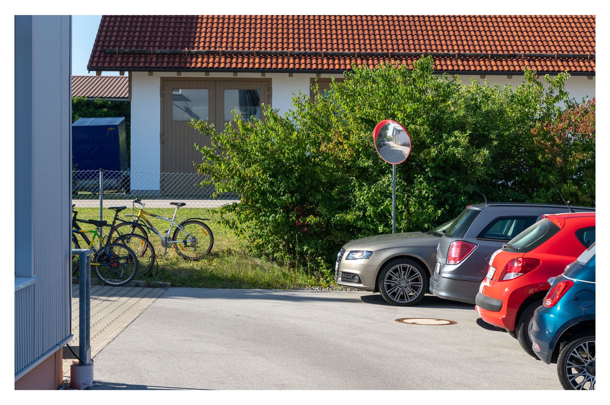 MC-60 Verkehrsspiegel konvexer cm, Sichtfeld Spiegel Halterungen Mirrcon Stagecaptain 60 2 für 130° und mit Wand- Rohrmontage mit Spiegel -