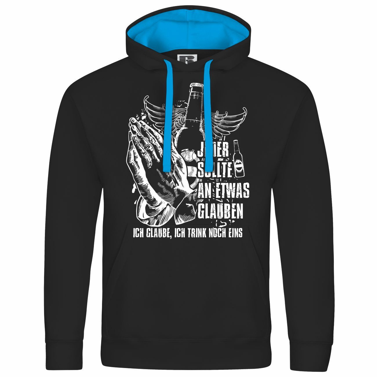 deinshirt Kapuzenpullover Herren Kapuzenpullover Ich glaube günstig online kaufen