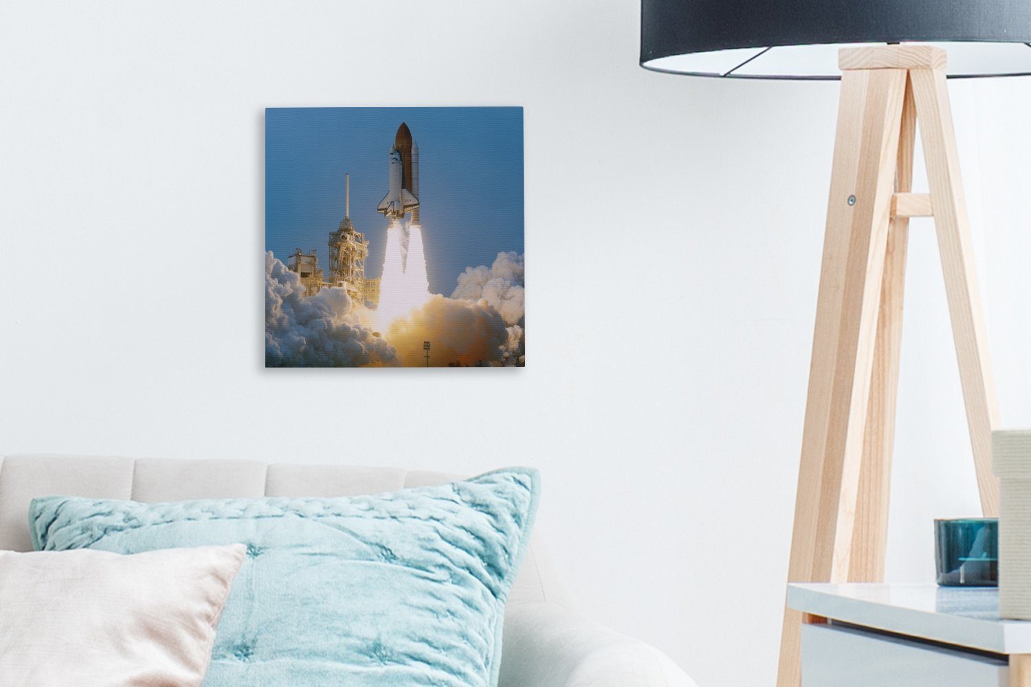 Leinwandbild für Space OneMillionCanvasses® Start Wohnzimmer (1 Shuttles, St), des Schlafzimmer Ein Bilder Leinwand