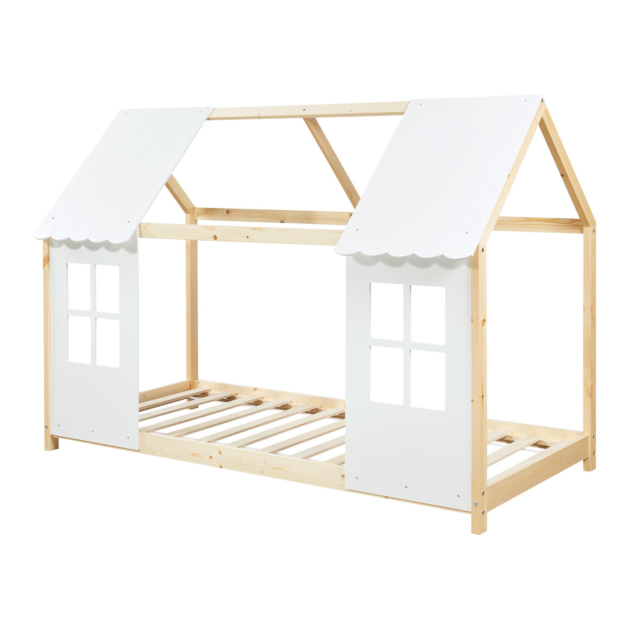 en.casa Kinderbett, »Tostedt« Halboffenes Design 90x200cm günstig online kaufen