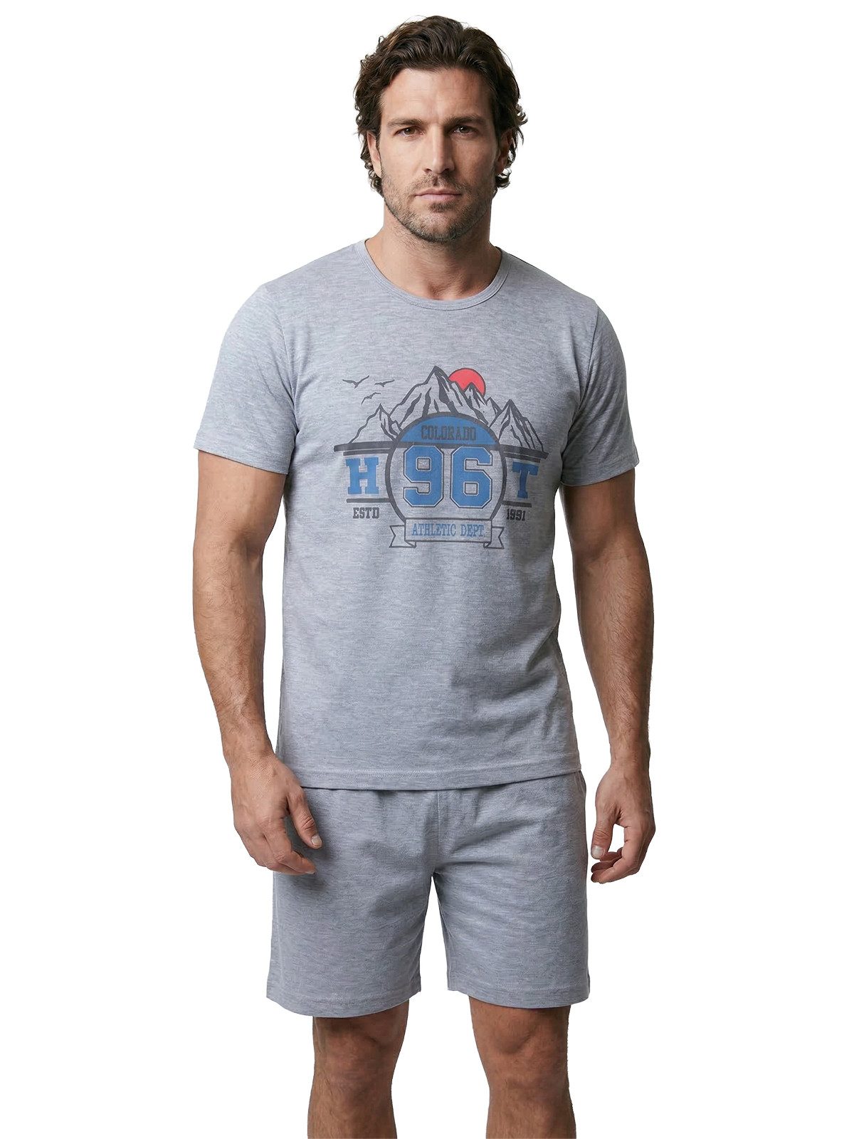 Henry Terre Shorty Pyjama Set Kurz - Colorado 96