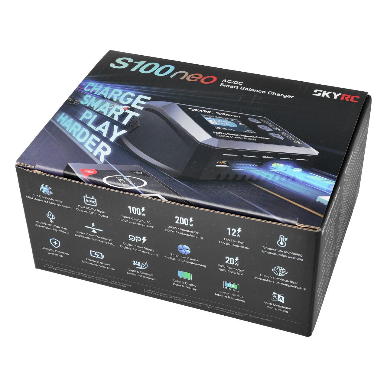 SkyRC SkyRC Ladegerät S100 Neo LiPo 1-6s 10A 100W AC RC-Ladegerät