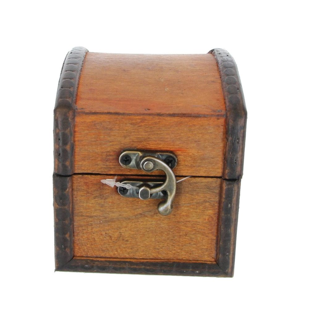 MICA Aufbewahrungsbox Truhe - S - rotbraun - aus Holz - ca. 9 x 11 x 10 cm günstig online kaufen