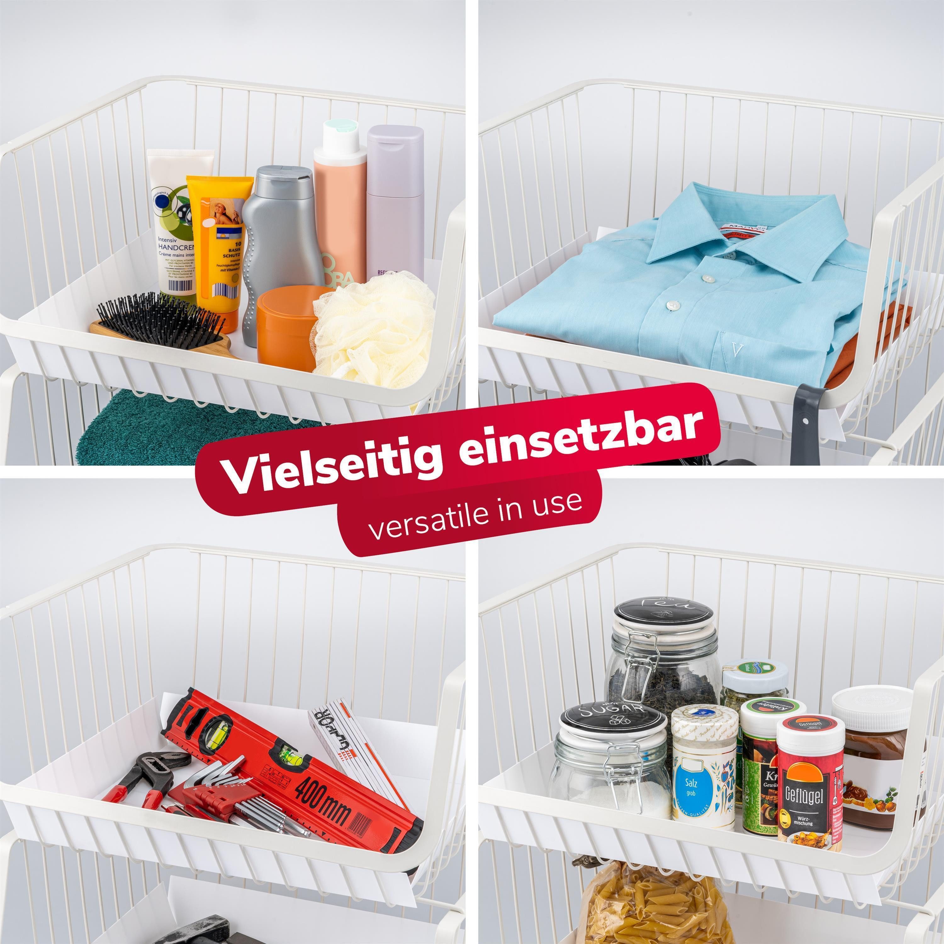 bremermann Aufbewahrungskorb Aufbewahrungskörbe 2-stufig mit Einlegeböden, günstig online kaufen