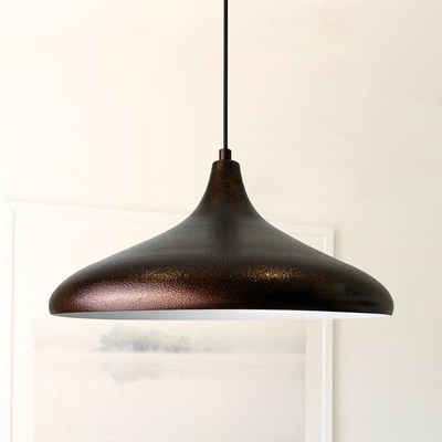 Bamyum Pendelleuchte Bamyum Pendelleuchte Durchmesser 35 cm E27 Metall Moderne Lampe, ohne Leuchtmittel