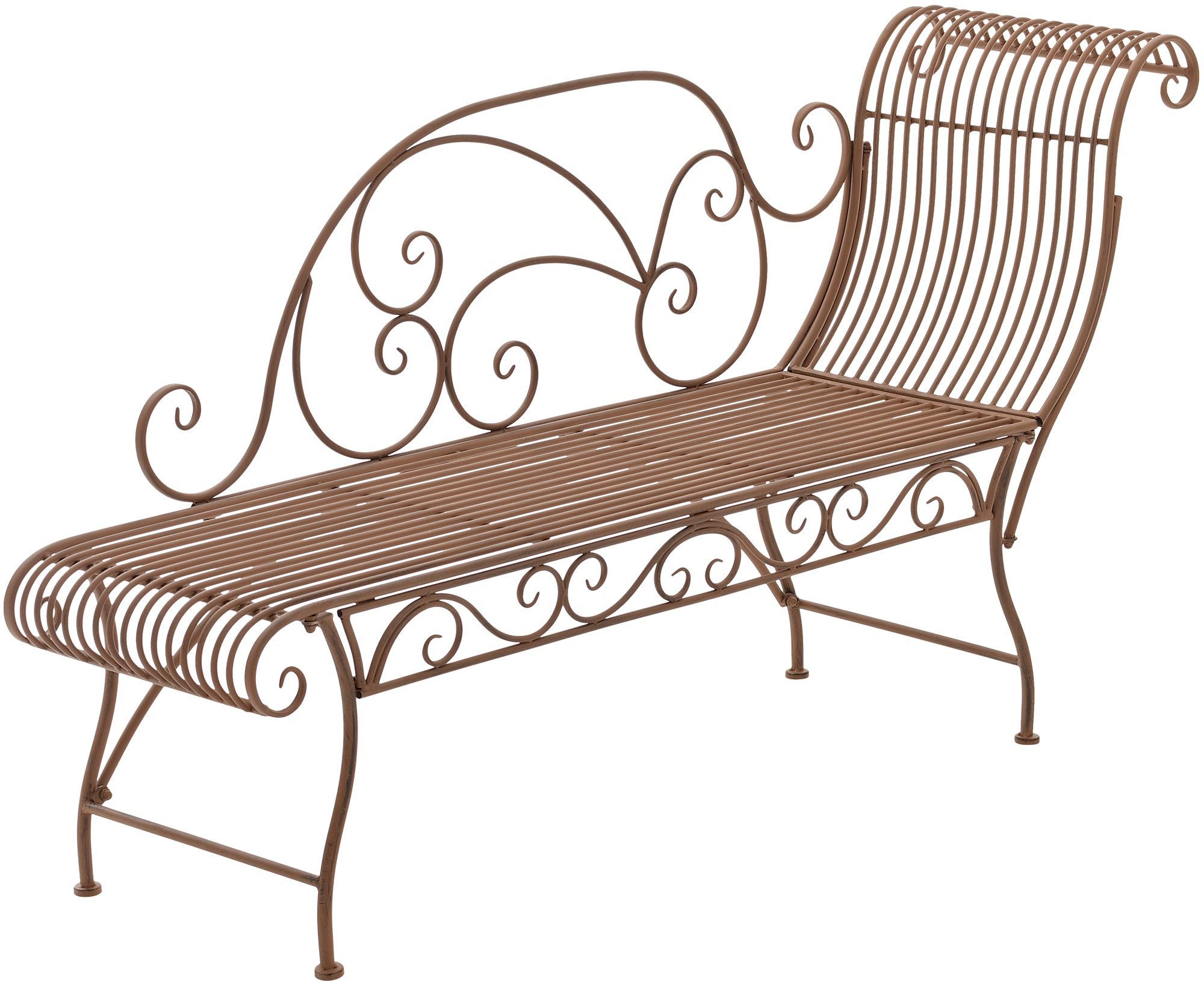 CLP Gartenbank Eisenbank Karma, Sonnenliege (1er), nostalgische Metallbank