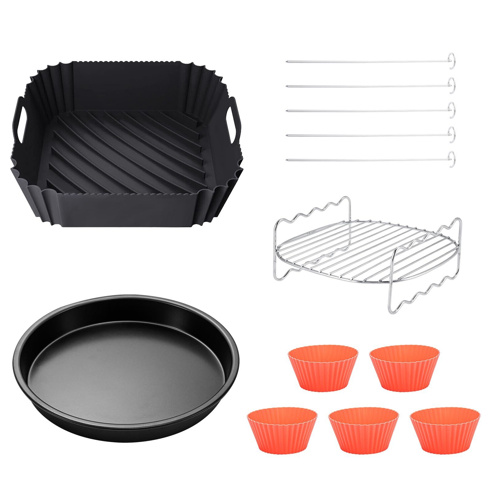 Youyijia Backform Zubehör 4 stk Silikon Für Airfryer Compatible with Philips Airfryer, (4-tlg)