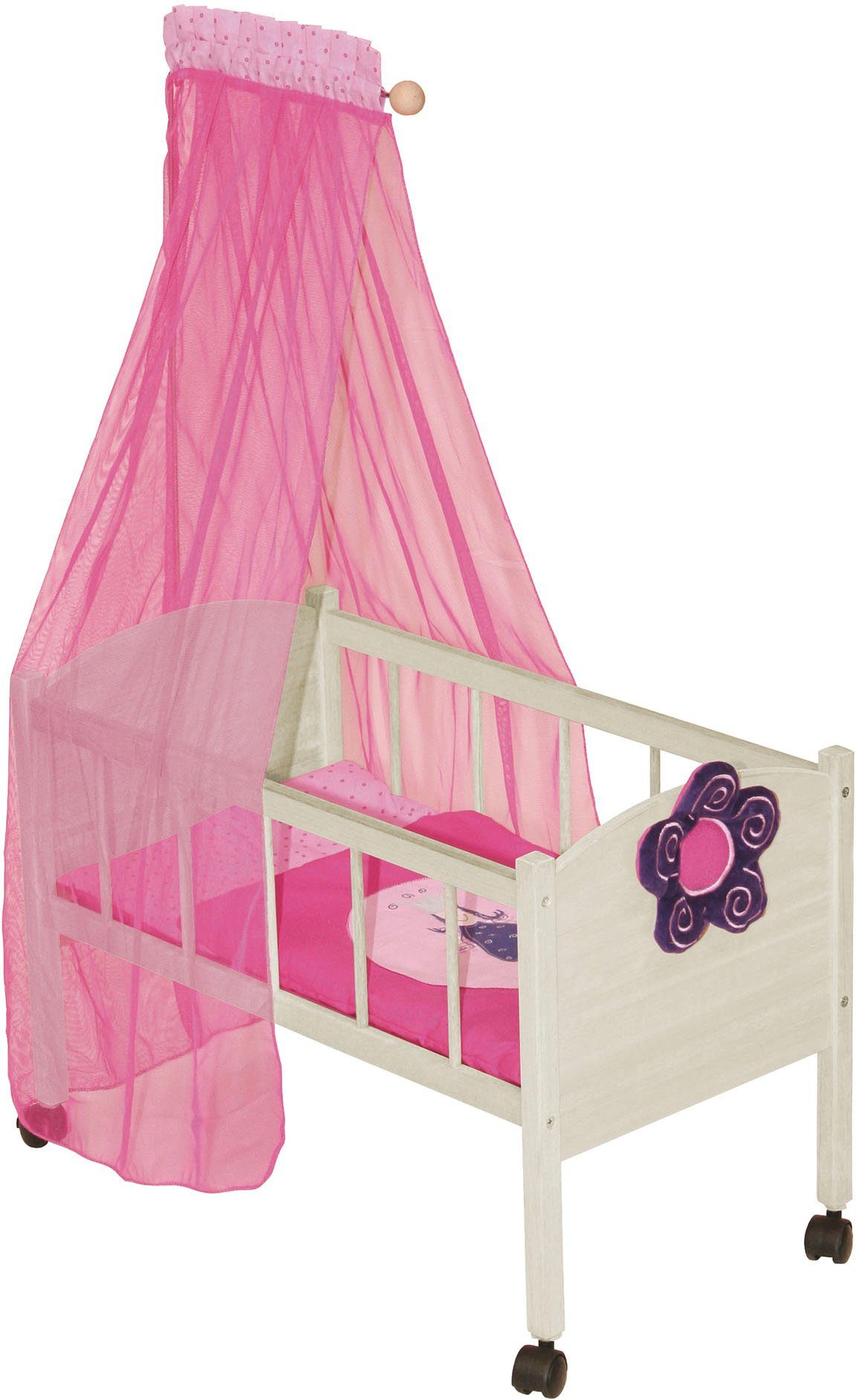 roba® Puppenbett Happy Fee, mit Himmel