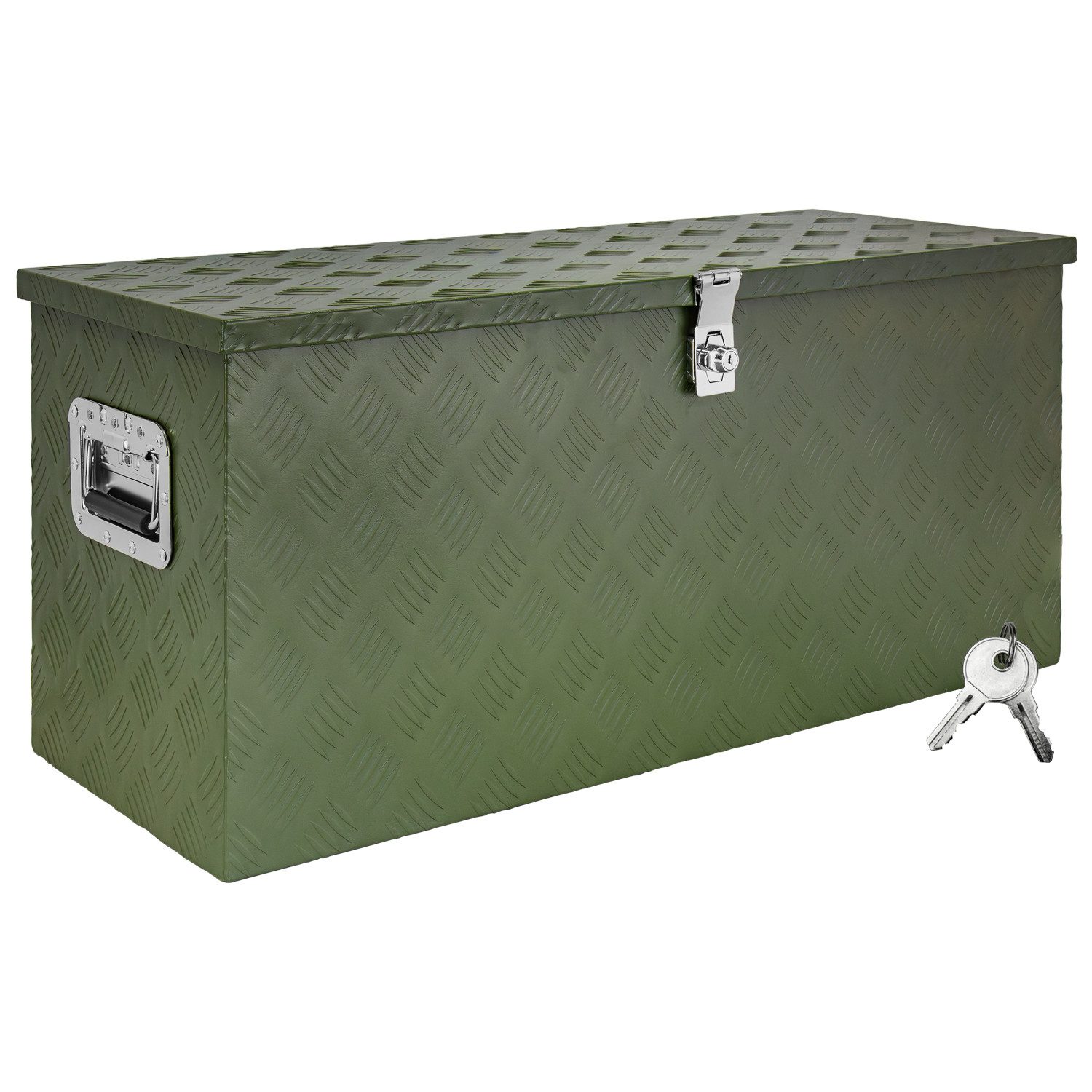 Anhänger-Deichselbox Deichselbox Werkzeugkasten Truckbox Alu Box Transportbox D120 Grün