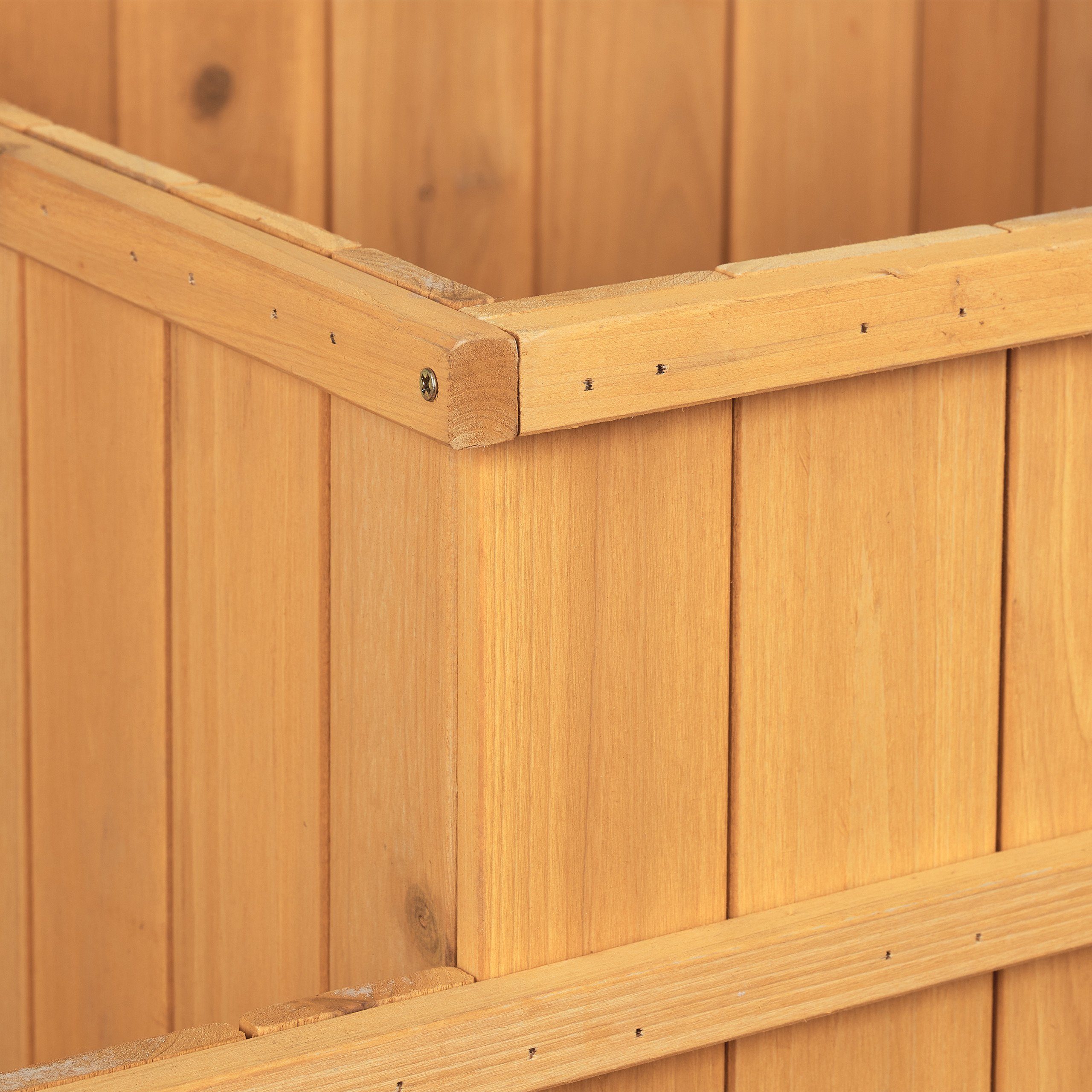 relaxdays Hochbeet aus Holz 4 stufig