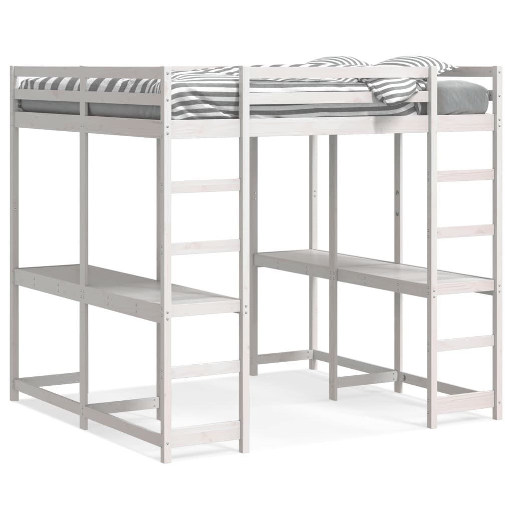 vidaXL Bett Hochbett mit Schreibtisch & günstig online kaufen