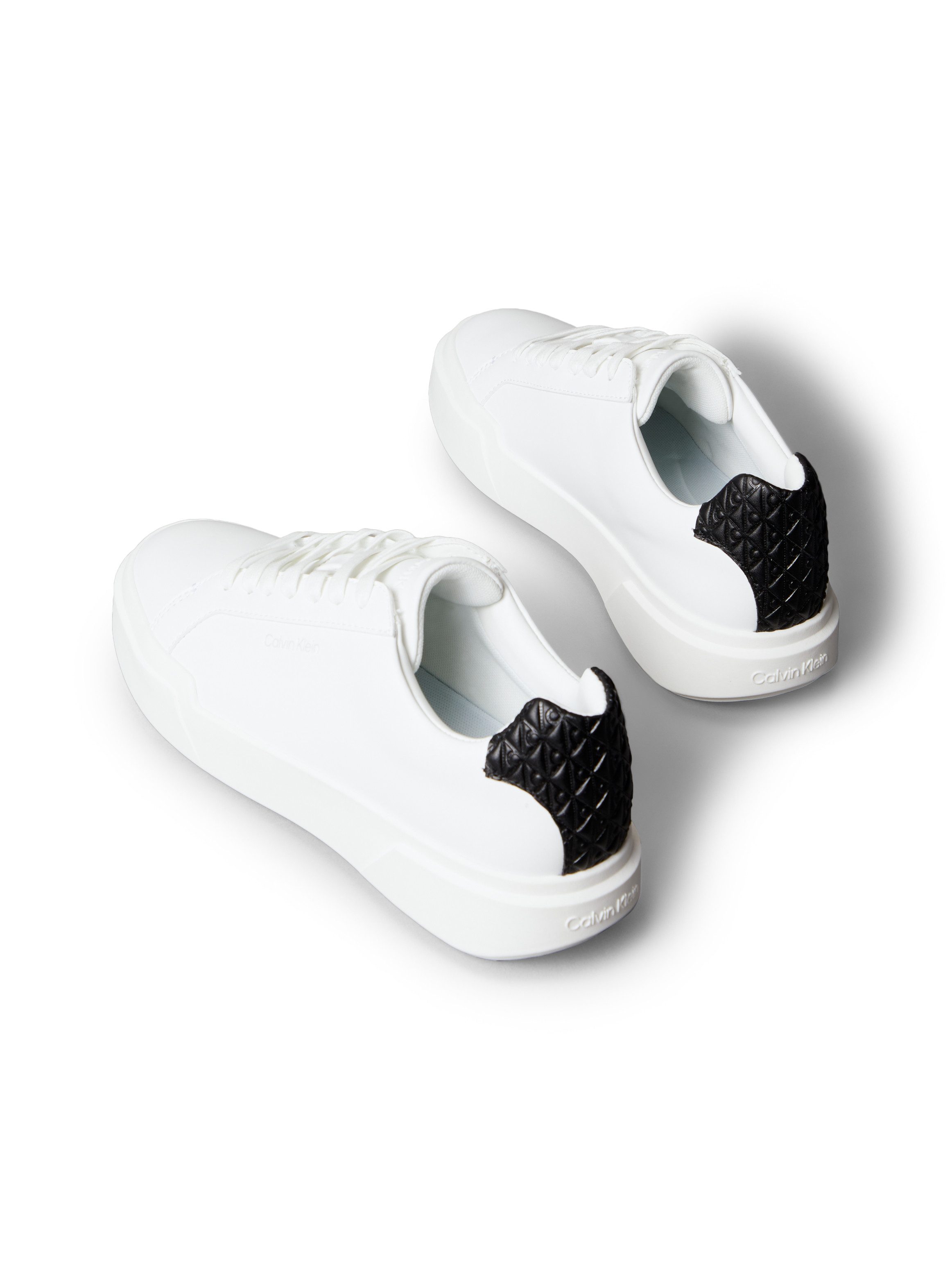Calvin Klein Jeans CHUNKY CUPS LACE LTH BT AOP WN Sneaker Schnürschuh, Halbschuh, Freizeitsneaker mit Kontrastbesatz