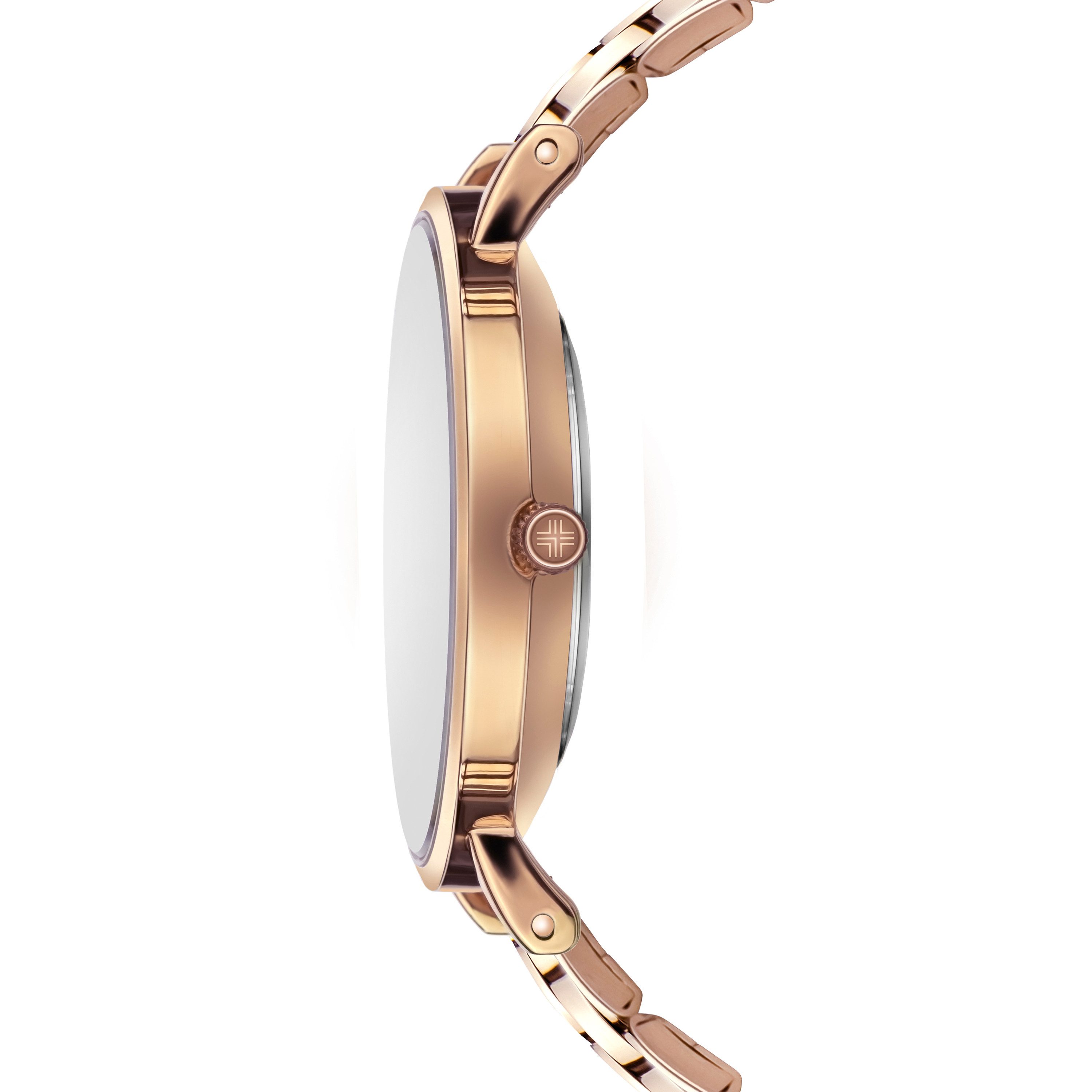 PHILIPP BLANC Quarzuhr PB6-B068R Lausanne, roségoldfarbenes Gliederarmband