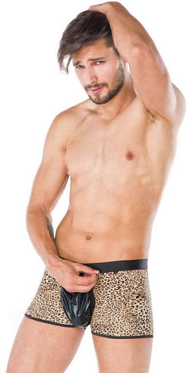 Andalea Boxershorts mit Leoparden-Muster, Wetlook Herren Unterwäsche Shorts Männer