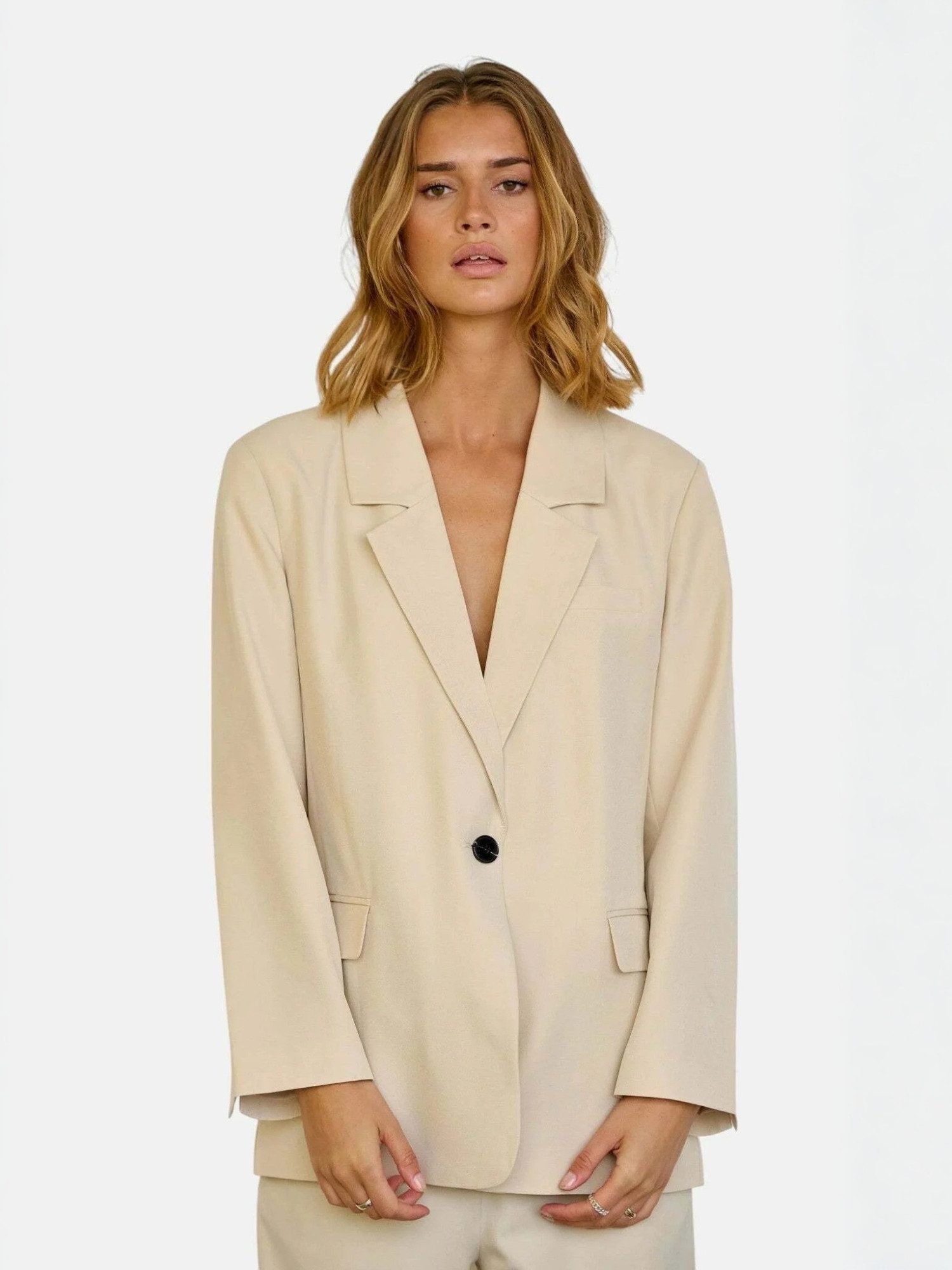 TEESHOPPEN Kurzblazer TEESHOPPEN Blazers Oversized