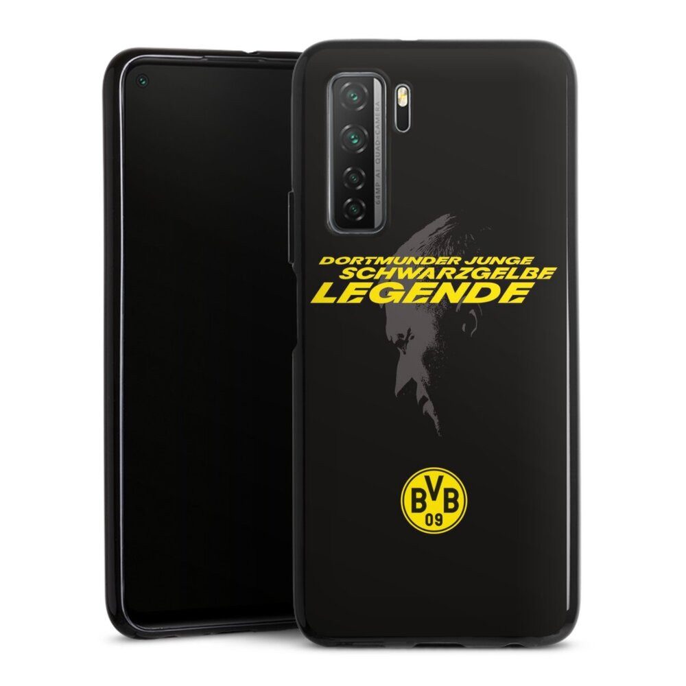DeinDesign Handyhülle Marco Reus Borussia Dortmund BVB Danke Marco Schwarzgelbe Legende, Huawei P40 lite 5G Silikon Hülle Bumper Case Handy Schutzhülle