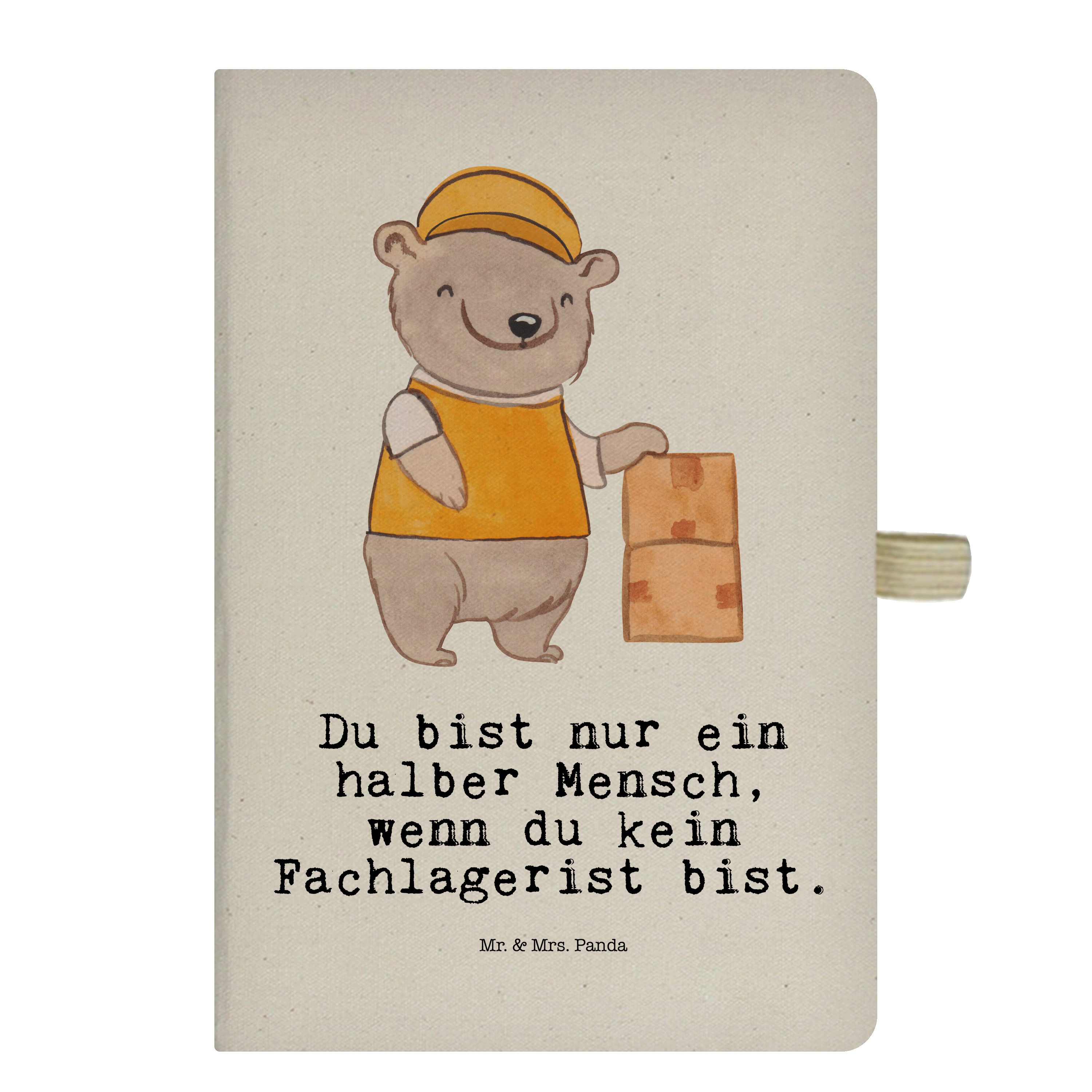 - Mr. Transparent & Panda Mrs. - & Mrs. Lagerverw Panda mit Herz Fachlagerist Mr. Notizbuch Ausbildung, Geschenk,