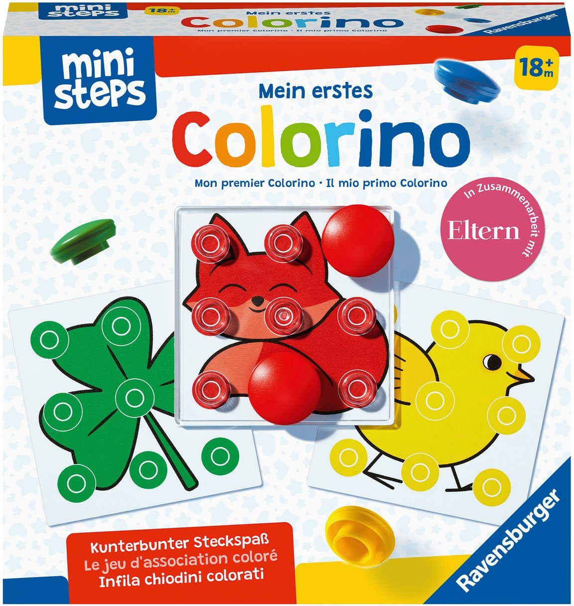 Image of Ravensburger Spiel, Kinderspiel; Lernspiel »ministeps®, Mein erstes Colorino«, Made in Europe; FSC® - schützt Wald - weltweit