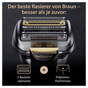 Braun Elektrorasierer Series 9 Pro+ 9567cc, Reinigungsstation, Precision ProTrimmer