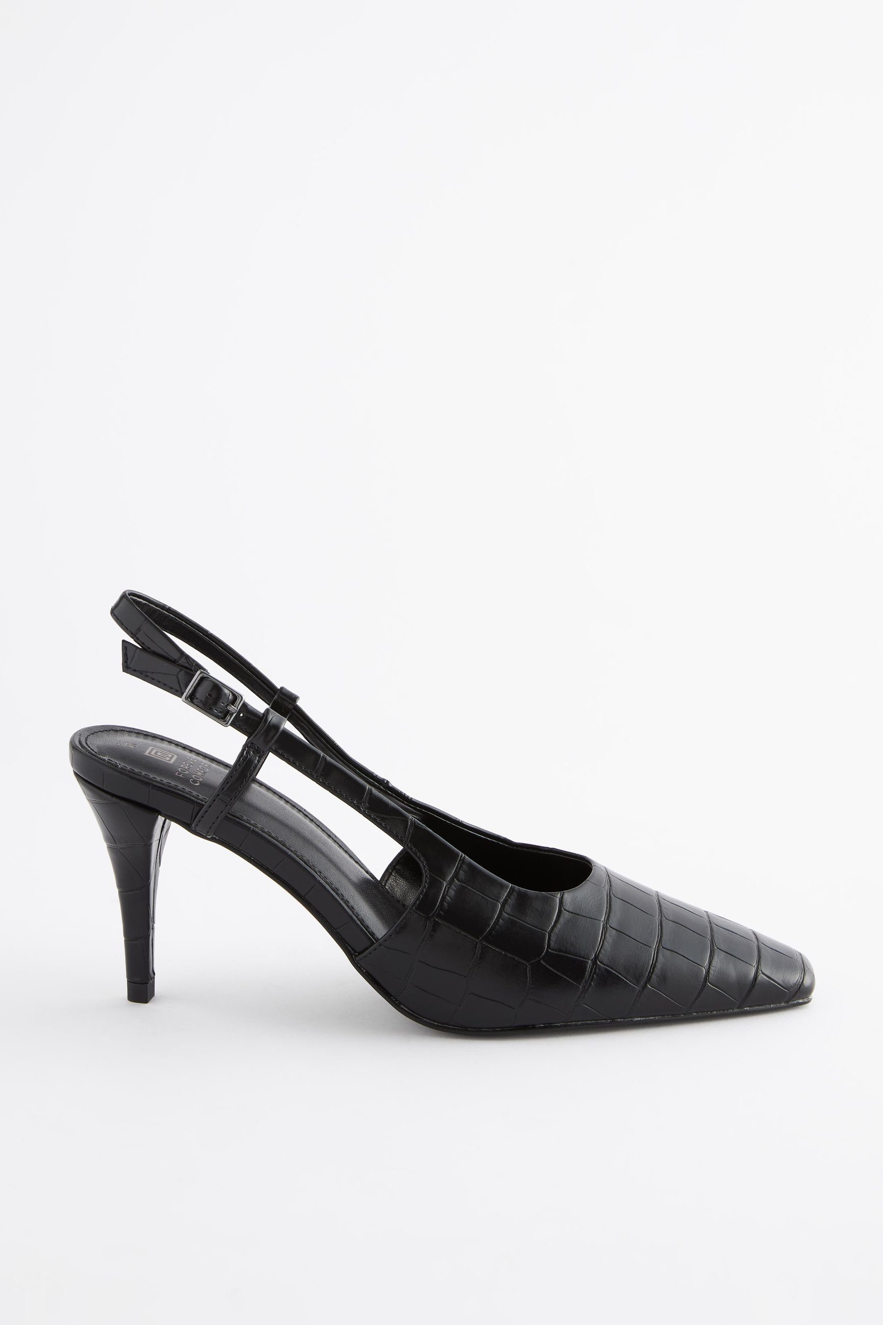 Next Forever Comfort® Hohe Slingback-Schuhe Slingpumps (1-tlg) Black