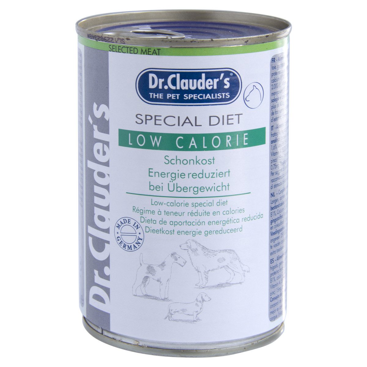 Dr. Clauder's Special Diet Low Calorie 400 g - 6 Stück, Nassfutter für: Hund