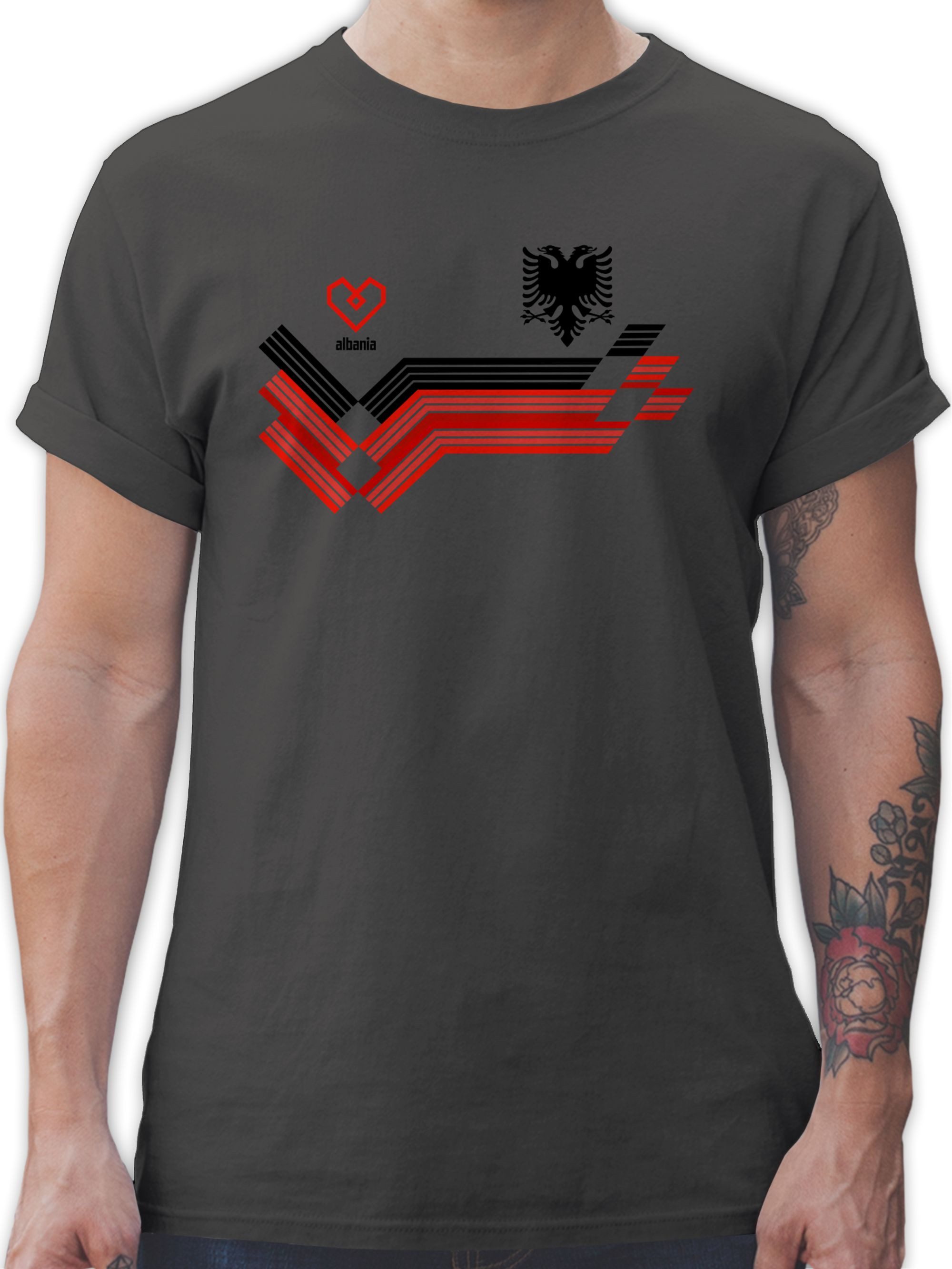 Shirtracer T-Shirt Albania Fanartikel EM, Albanien Wappen 2026 Fussball WM Fanartikel