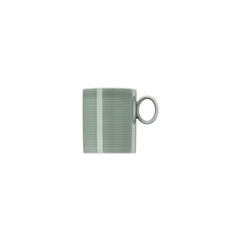 Thomas Porzellan Becher Thomas Loft Moss Green Becher mit Henkel groß 0,36 l, Porzellan