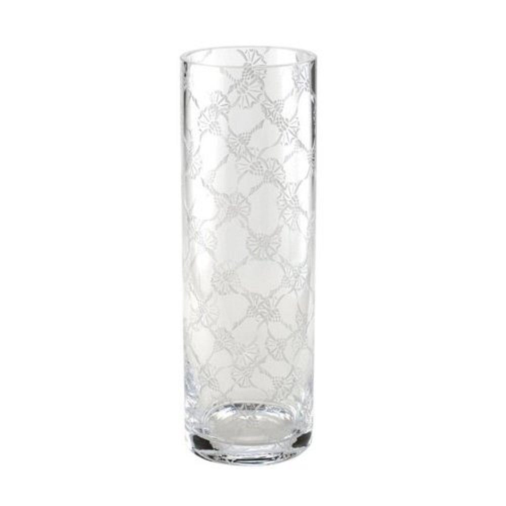 JOOP! Tischvase JOOP! Allover Vase Kristallglas handgefertigt, satiniertem Signature Cornflower Muster