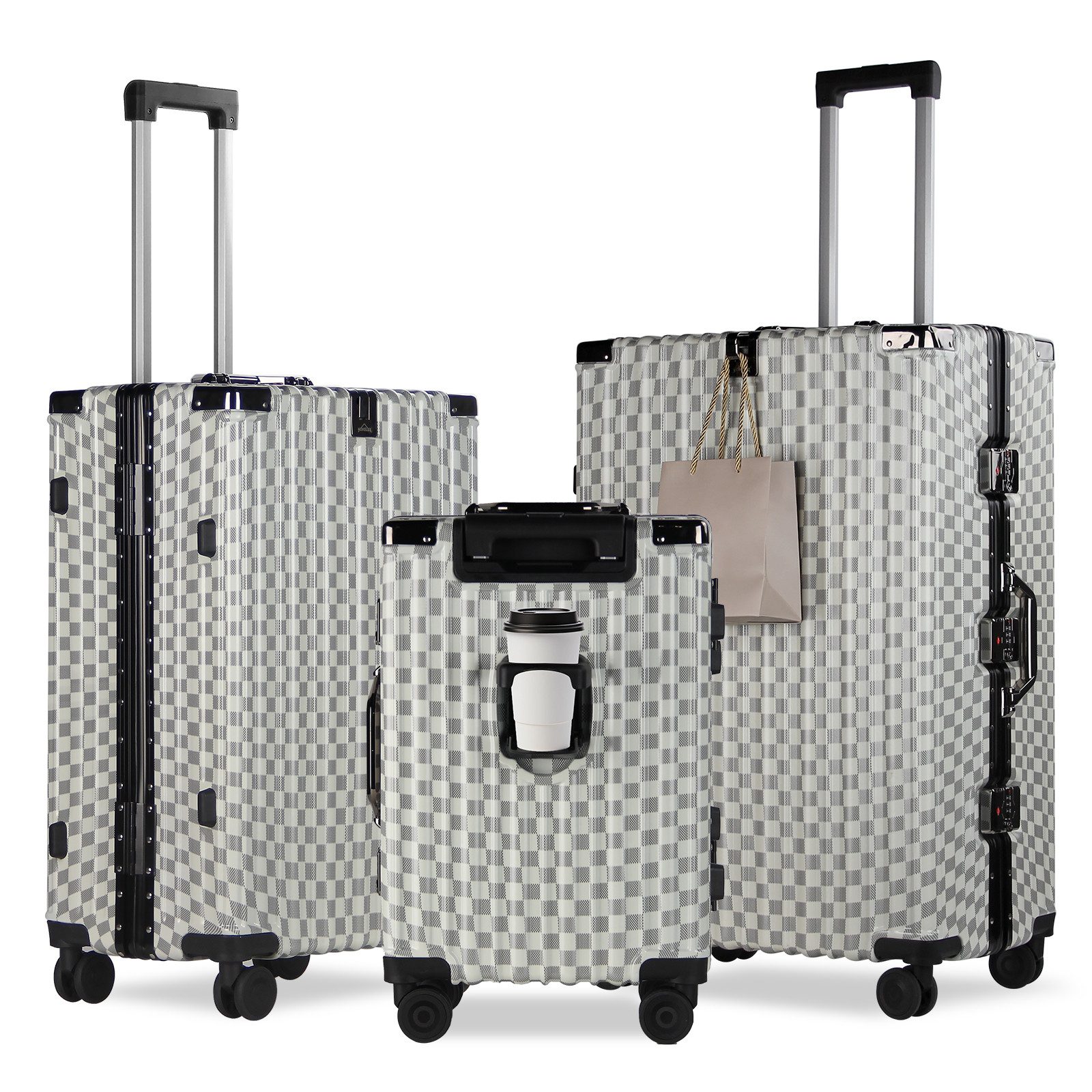 HOMELUX Trolleyset Trolley Größe M, L, XL Reisekoffer Alu-Rahmen ABS & TSA günstig online kaufen